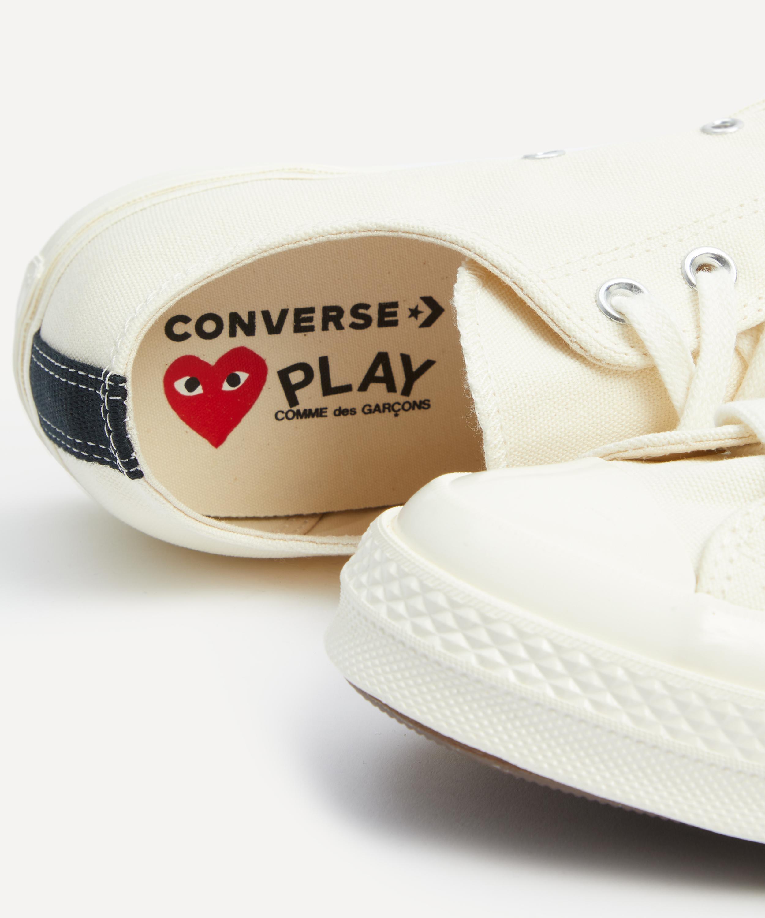 Comme des Garçons Play - x Converse PLAY Chuck 70 Small Heart Low-Top Trainers image number 3