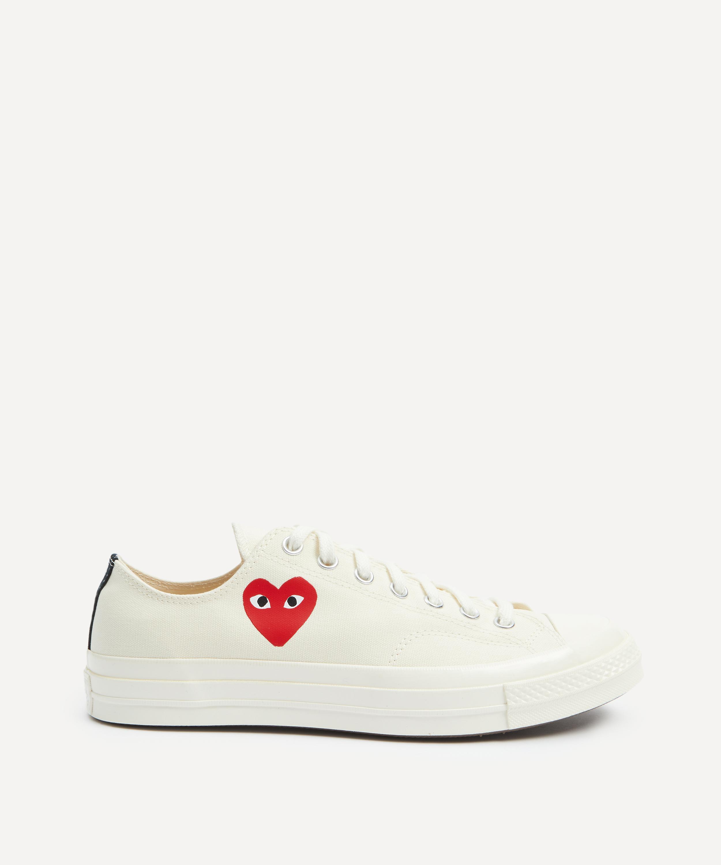 Comme des Garçons Play - x Converse PLAY Chuck 70 Small Heart Low-Top Trainers image number 4