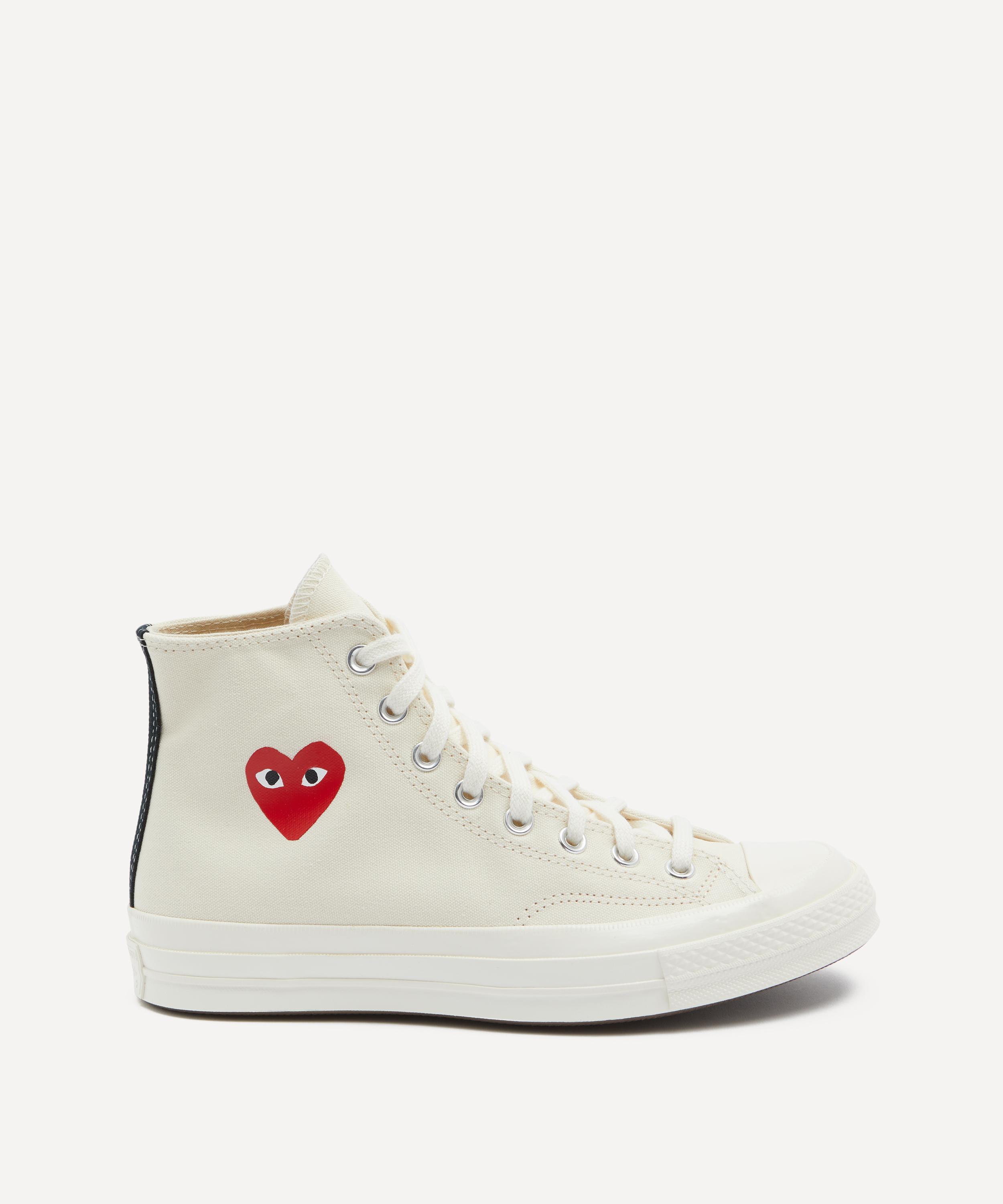 Comme des Garçons Play - x Converse PLAY Chuck 70 Small Heart High-Top Trainers image number 4