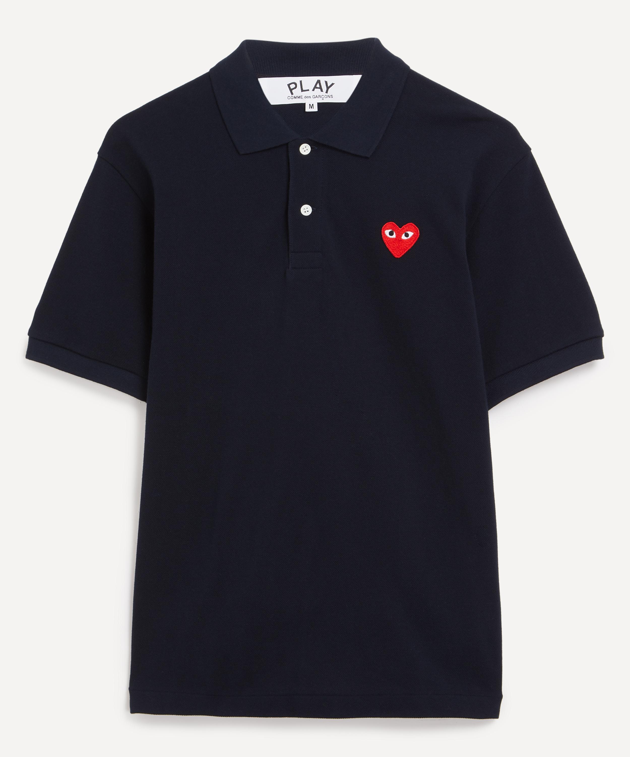 Comme des Garçons Play - Red Heart Polo Shirt image number 0