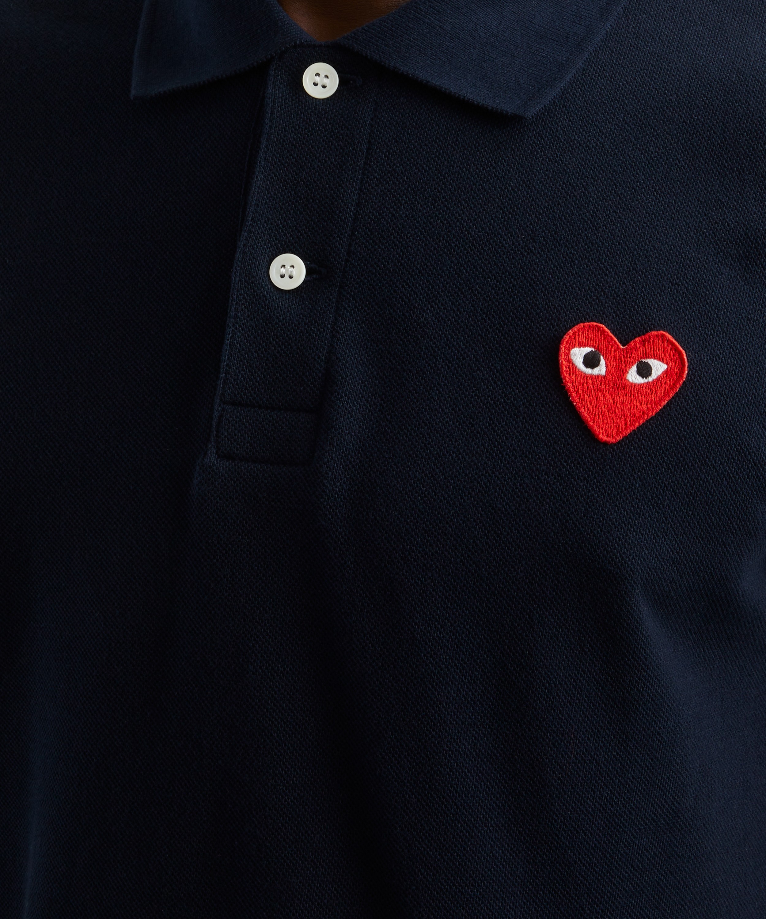 Comme des Garçons Play - Red Heart Polo Shirt image number 4