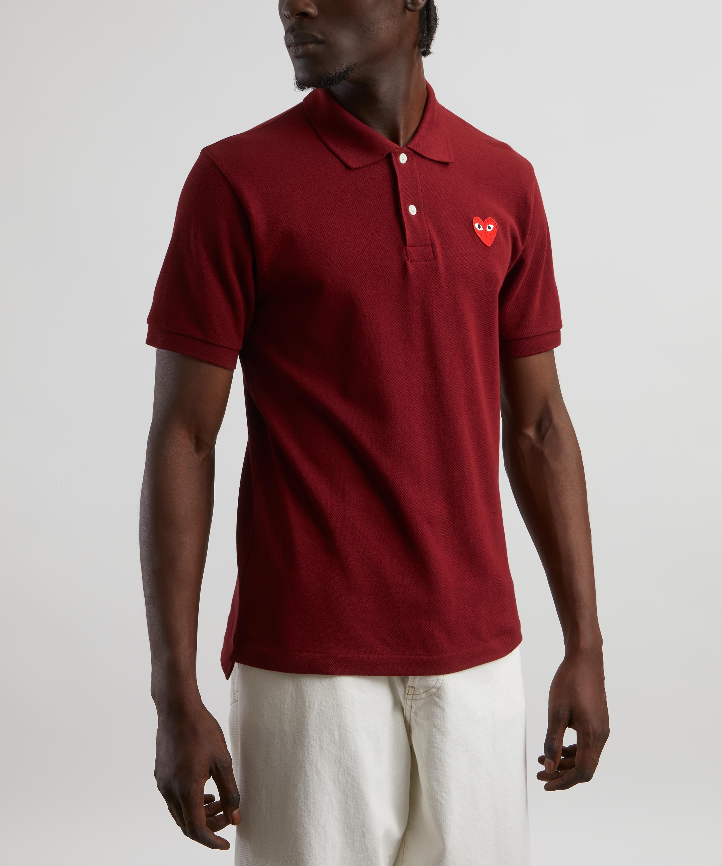 Comme des Garçons Play - Red Heart Polo Shirt image number 2