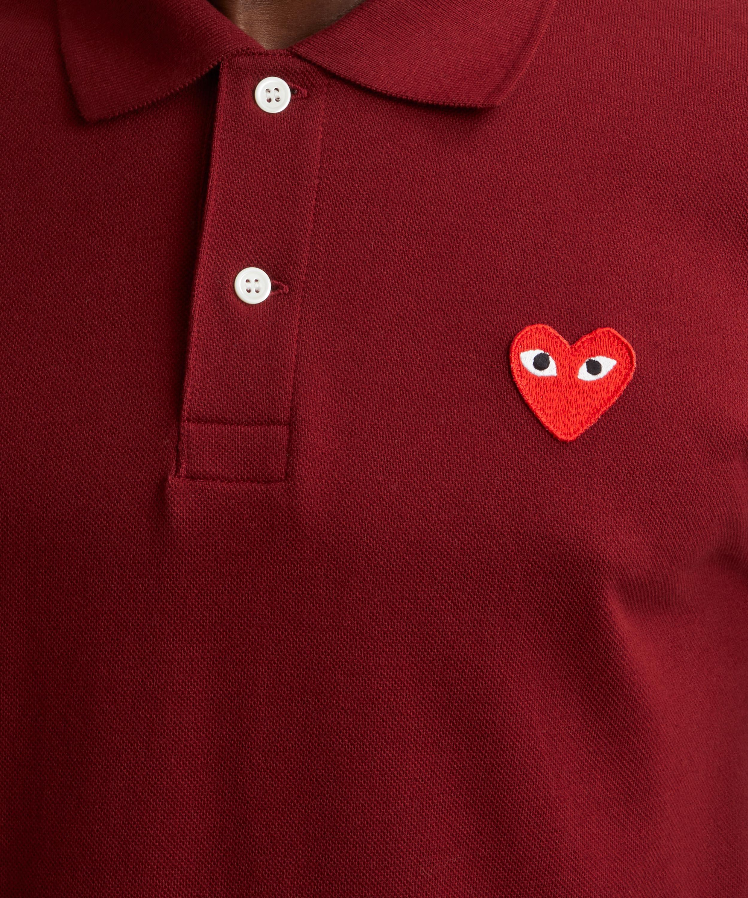 Comme des Garçons Play - Red Heart Polo Shirt image number 4