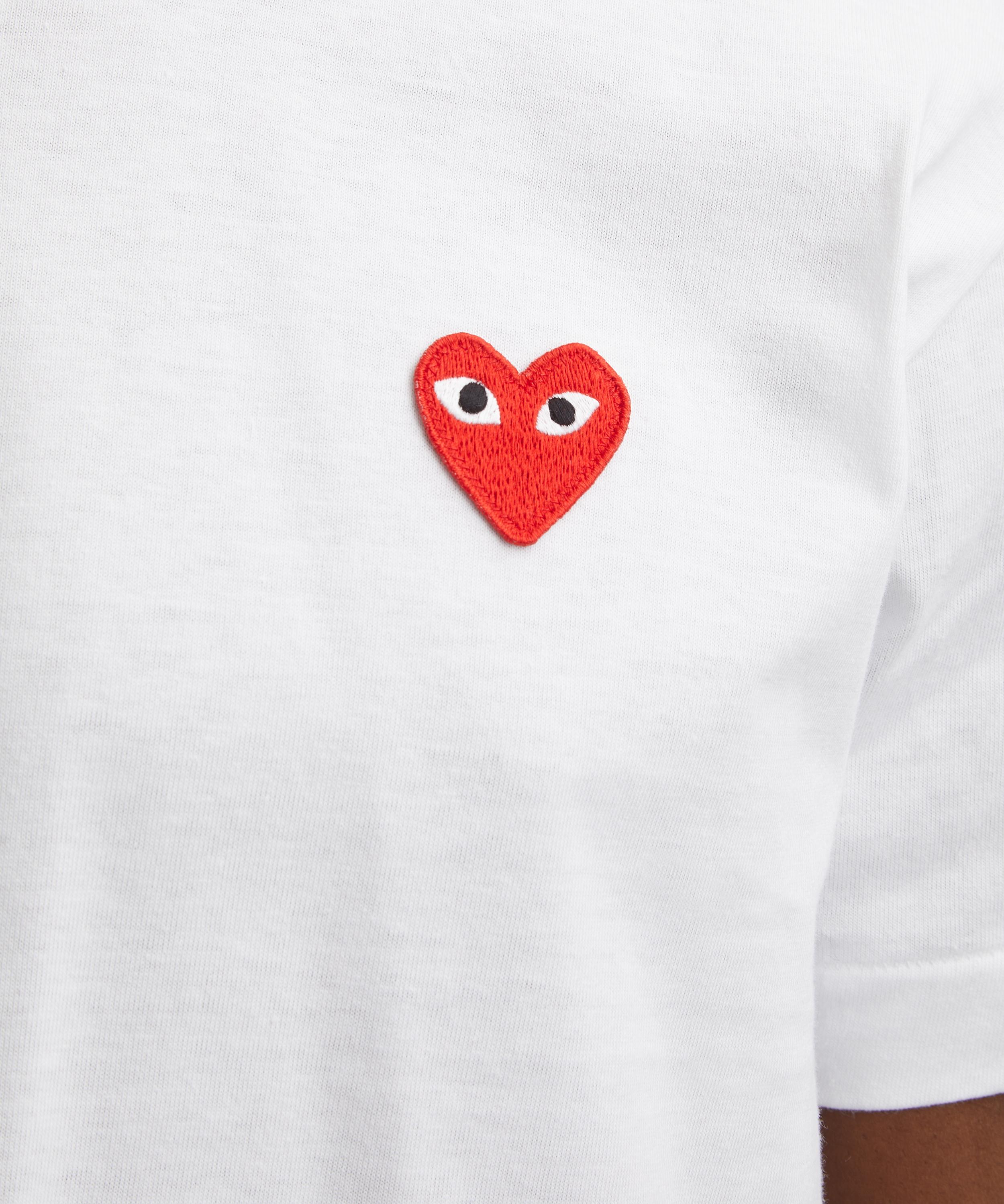 Comme des Garçons Play - Red Heart Logo T-Shirt image number 4