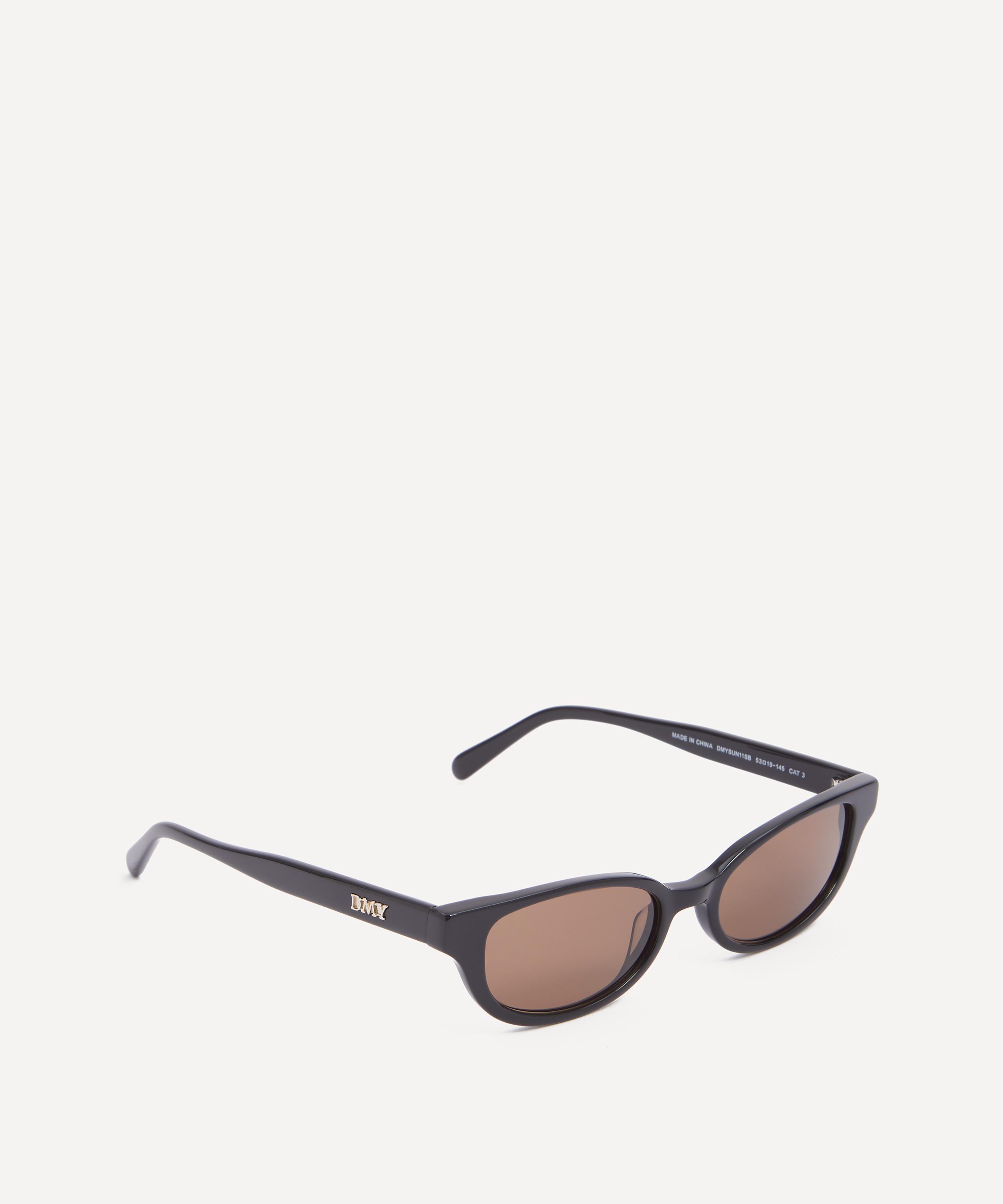 DMY Studios - Romi Black Rectangular Sunglasses image number 2