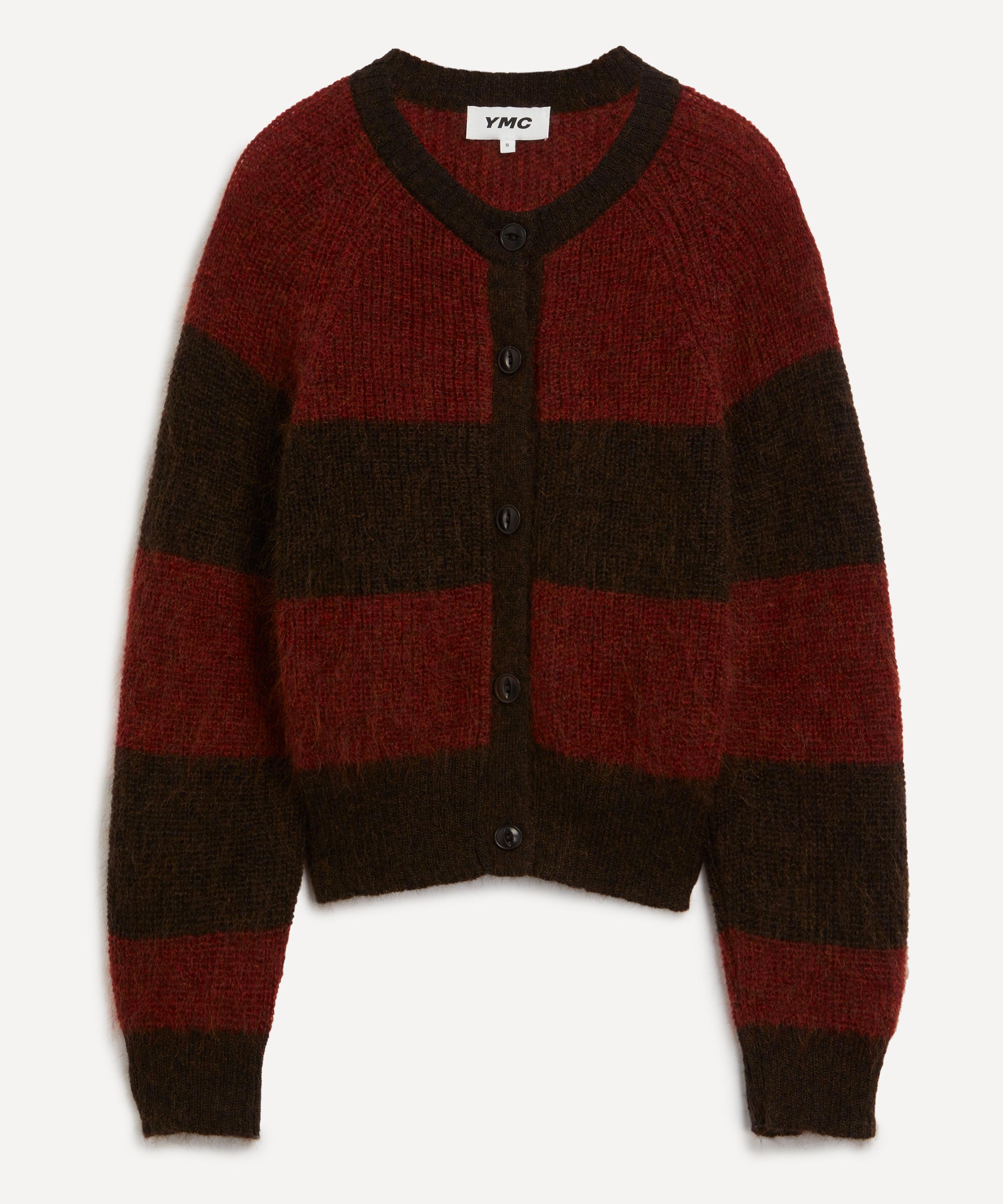 YMC - Foxtail Stripe Mohair-Blend Cardigan image number 0