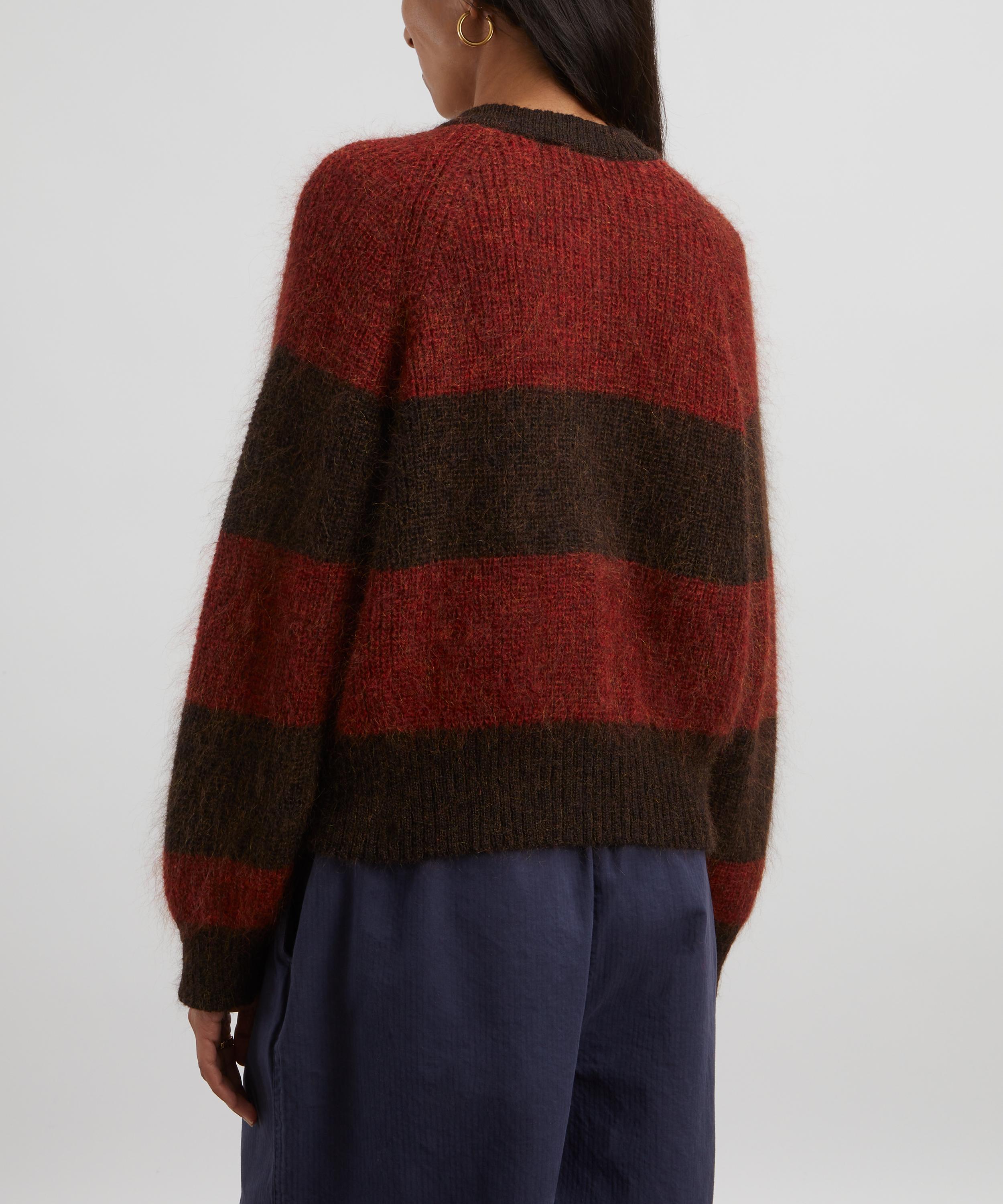 YMC - Foxtail Stripe Mohair-Blend Cardigan image number 2