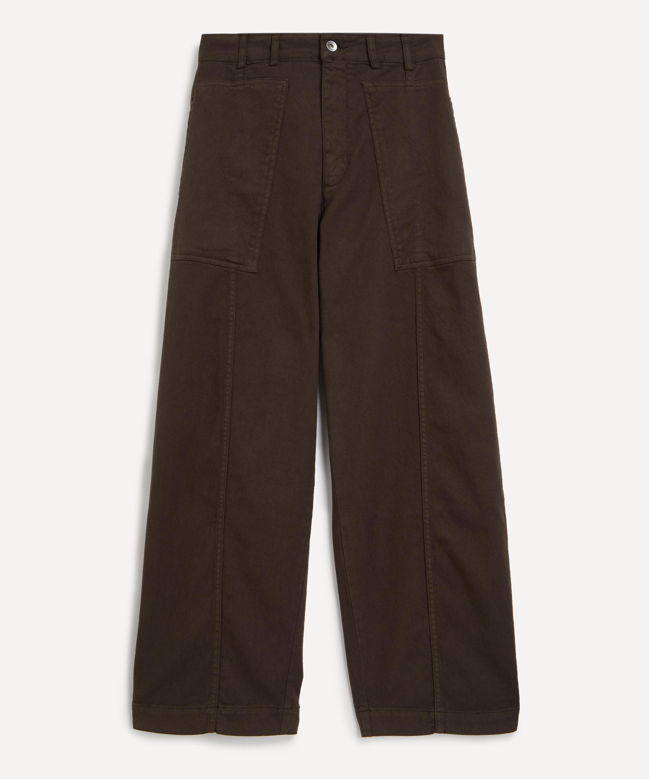 YMC - Peggy High-Waisted Twill Trousers image number 0