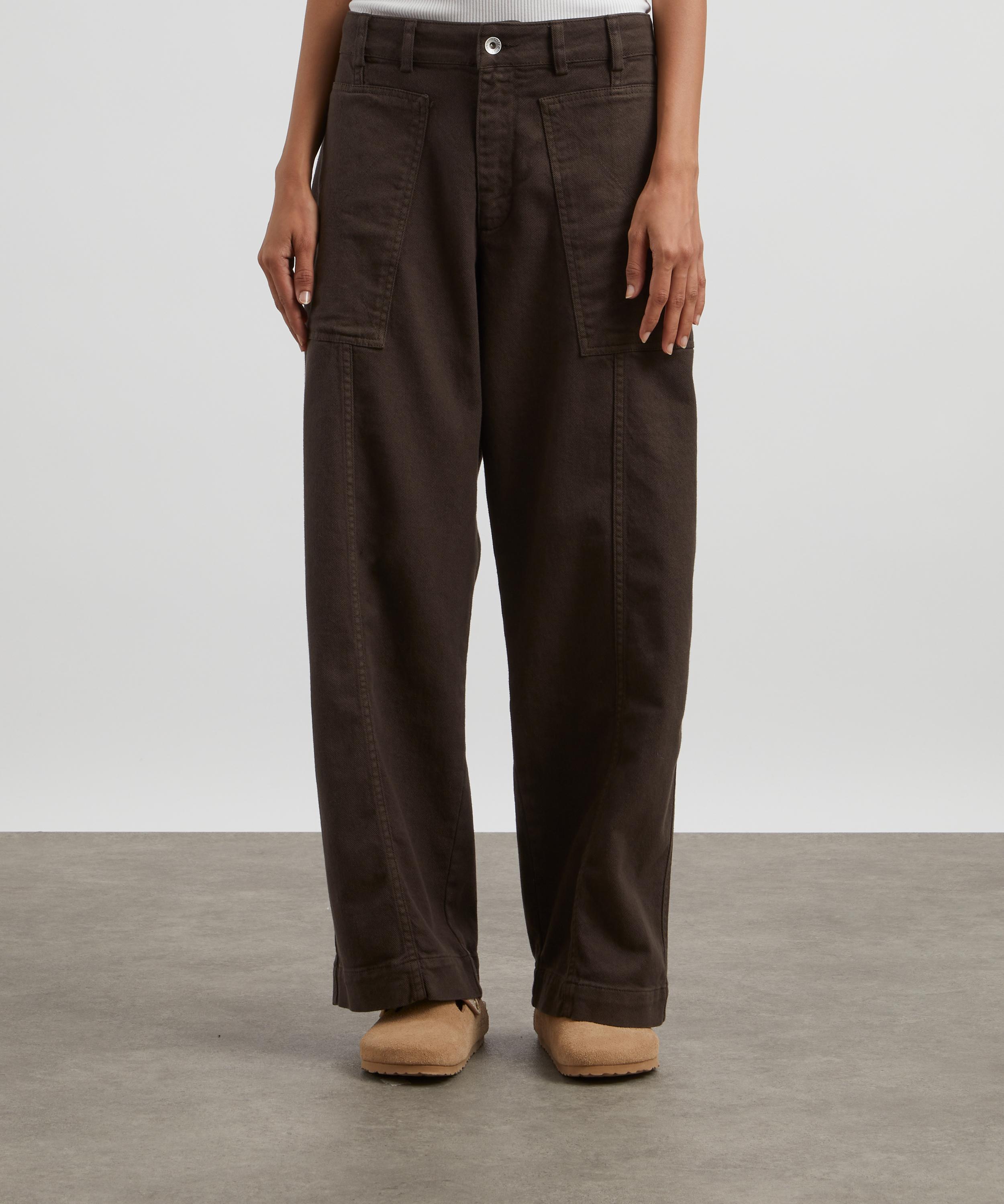 YMC - Peggy High-Waisted Twill Trousers image number 2