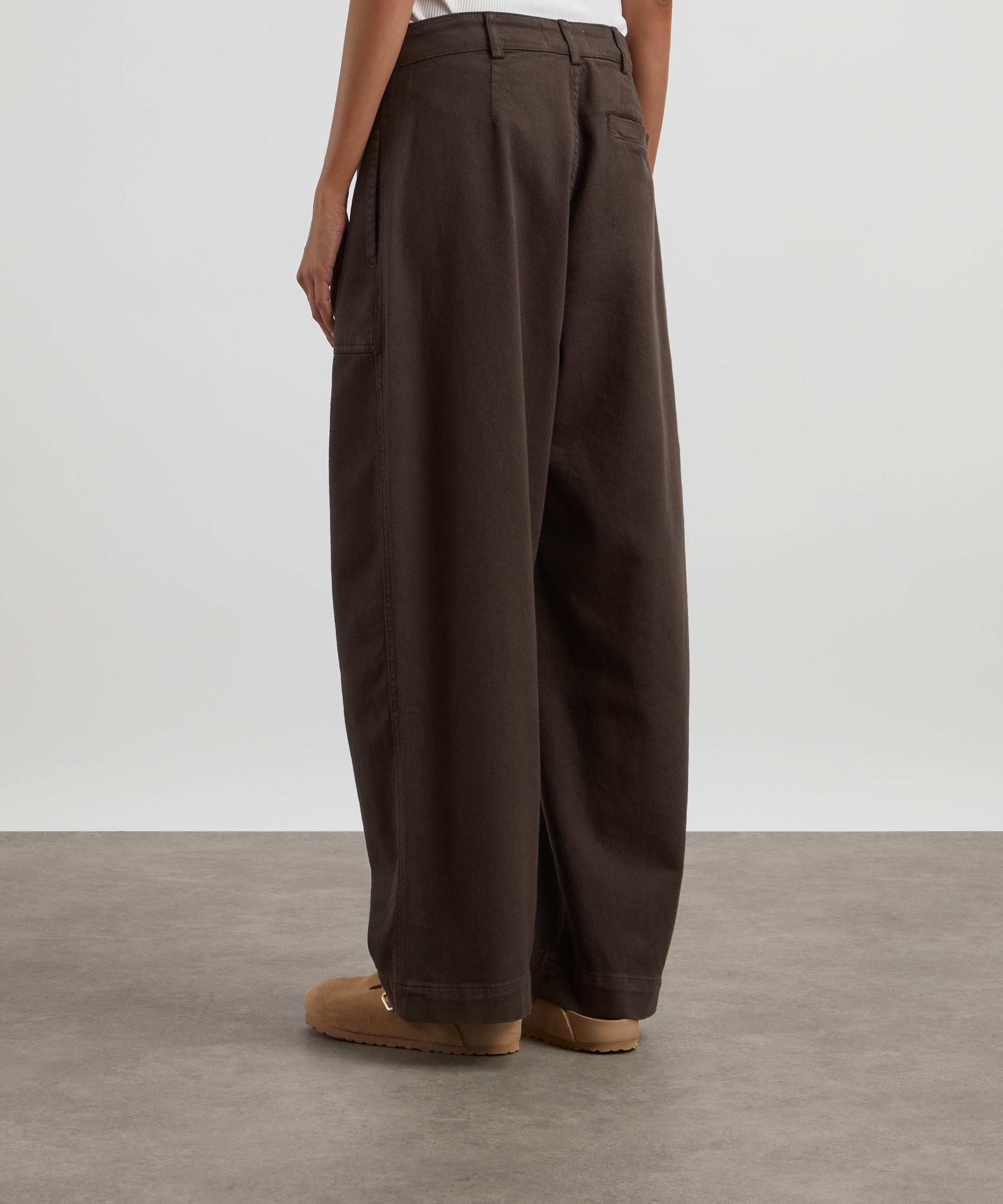 YMC - Peggy High-Waisted Twill Trousers image number 3