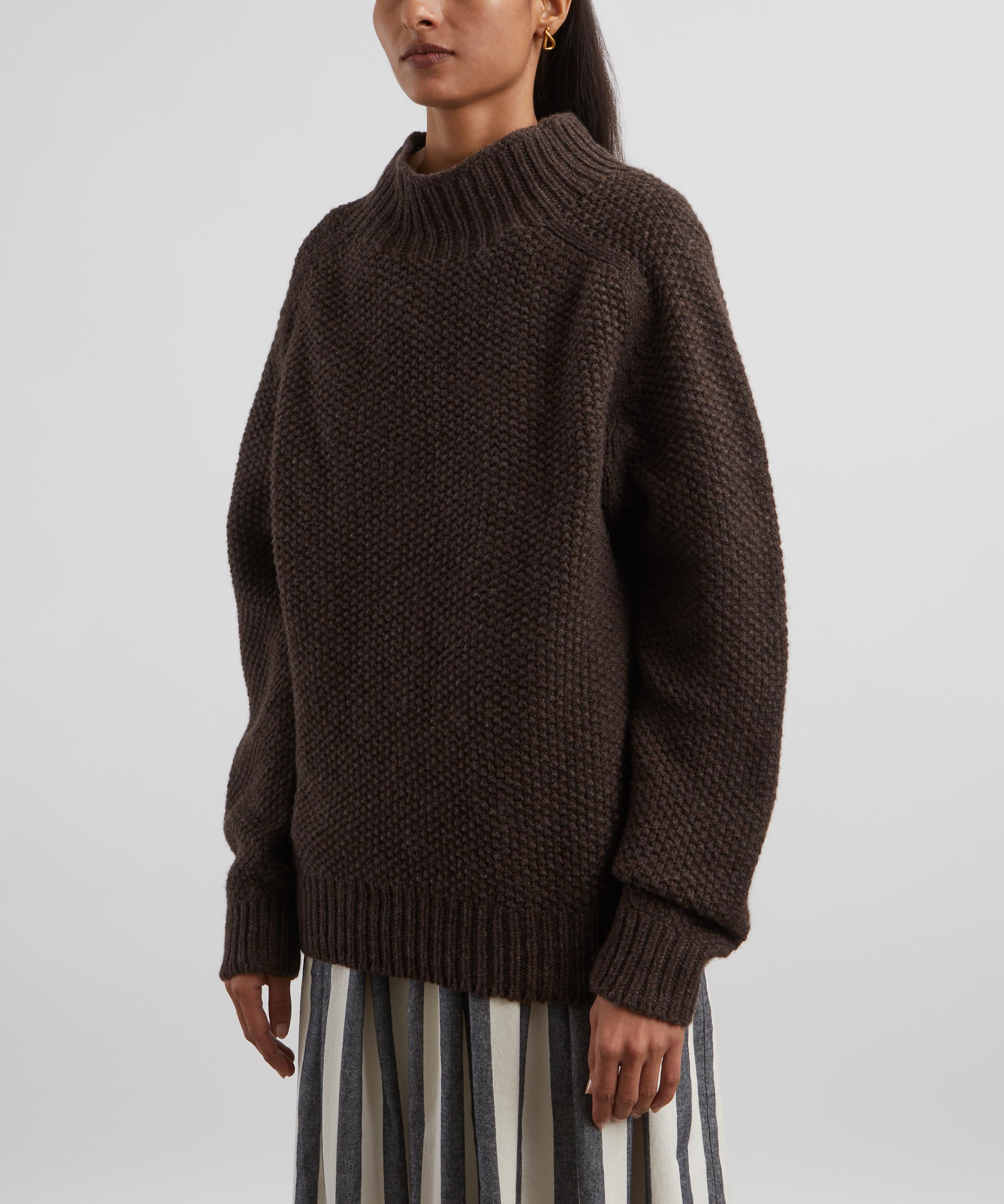 YMC - Loretta Moss-Stitch Wool Jumper image number 2