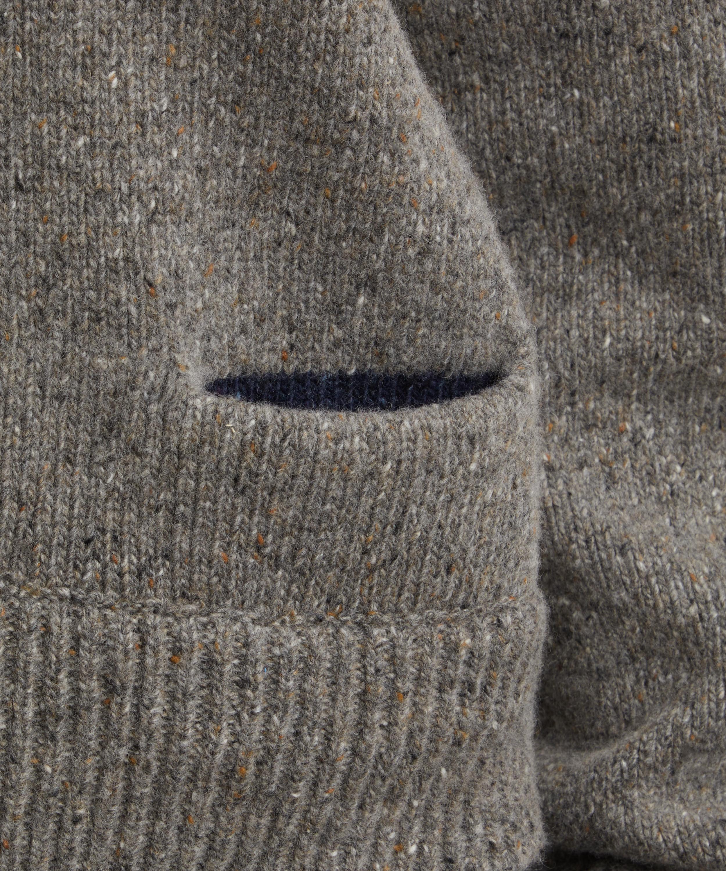 YMC - Grey Bonnie Cropped Merino Wool Jumper image number 4