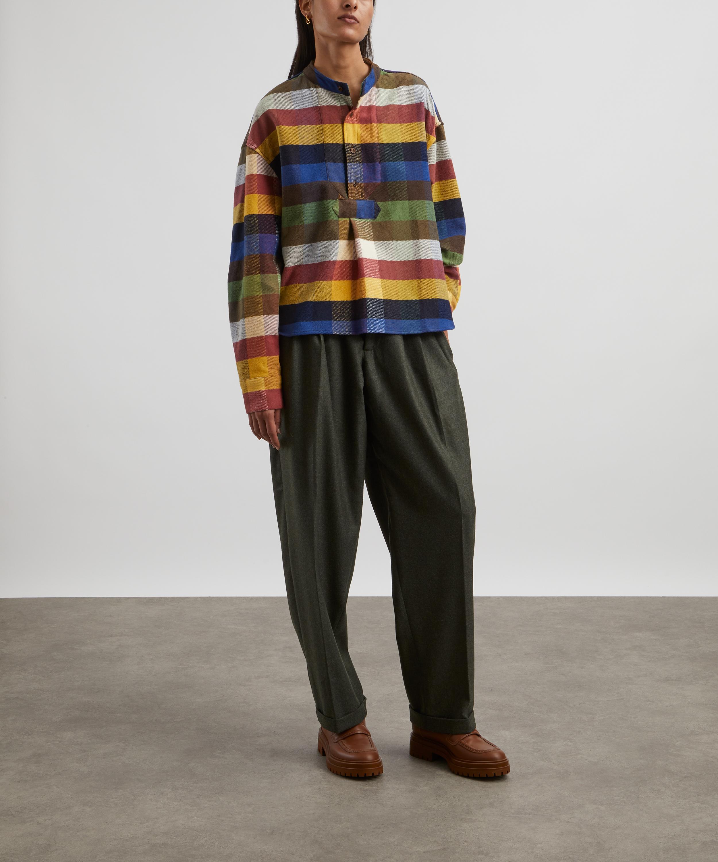 YMC - Juju Multi Plaid Flannel Shirt image number 1