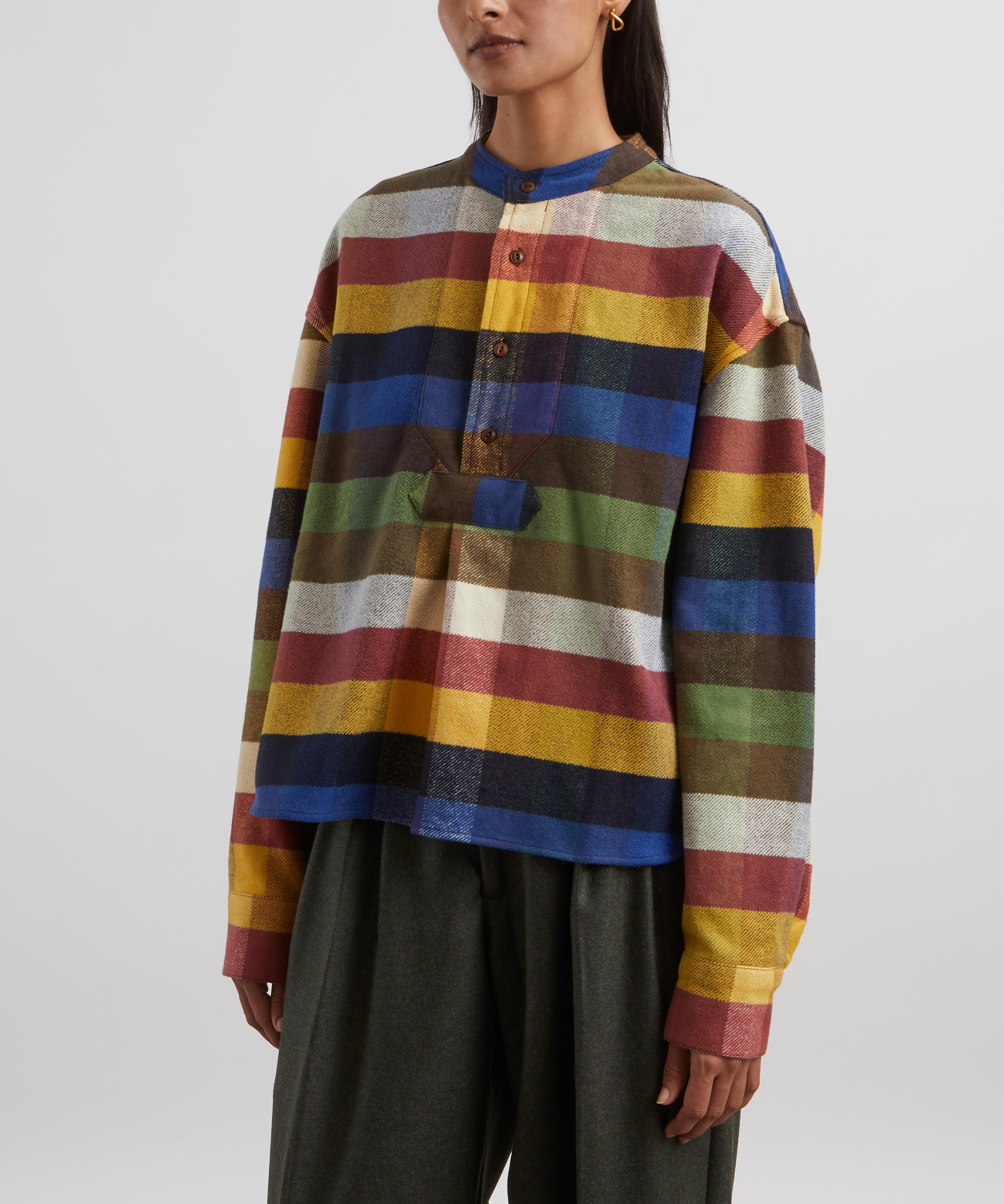 YMC - Juju Multi Plaid Flannel Shirt image number 2