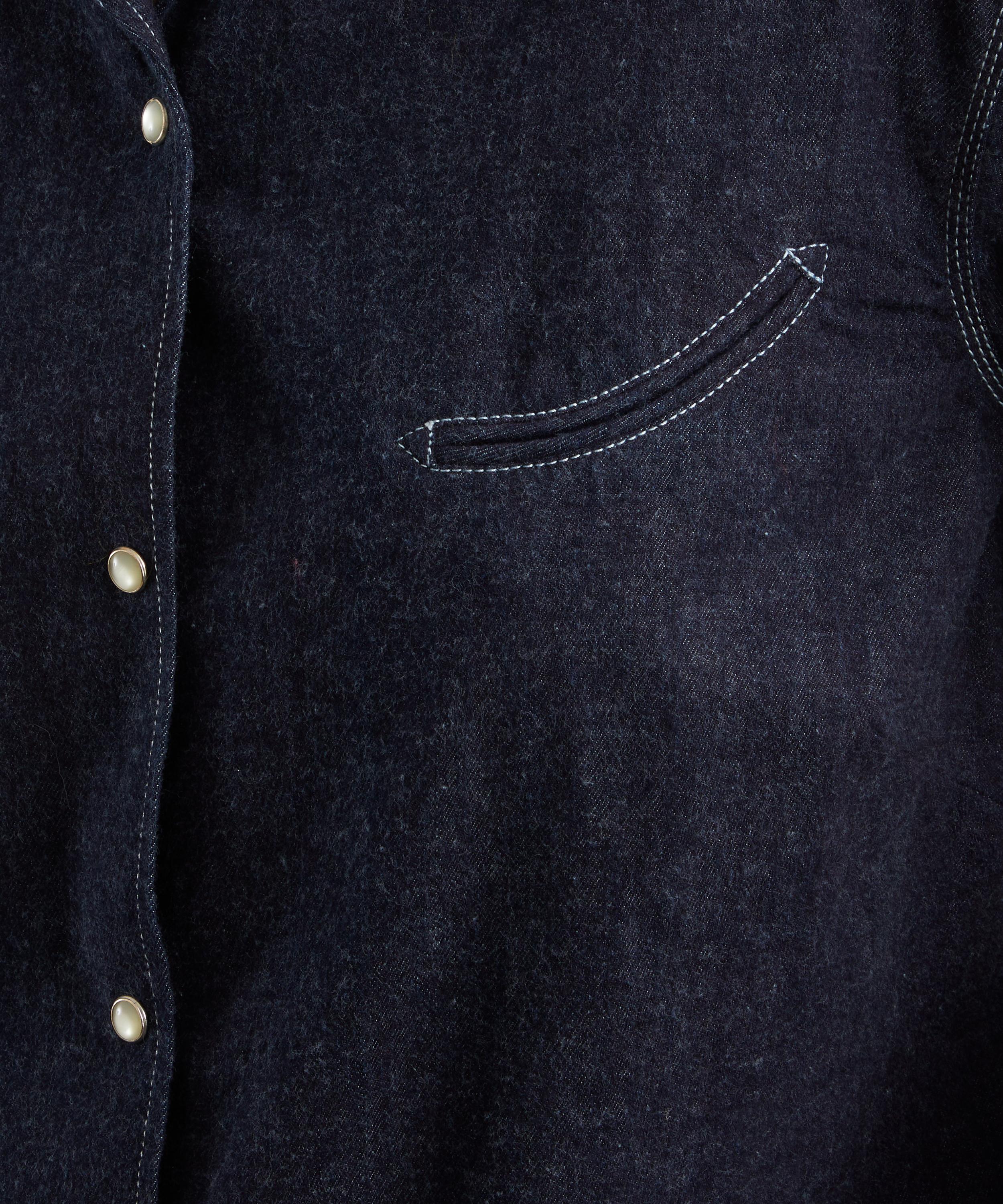 YMC - Indigo Wanda Shirt image number 4