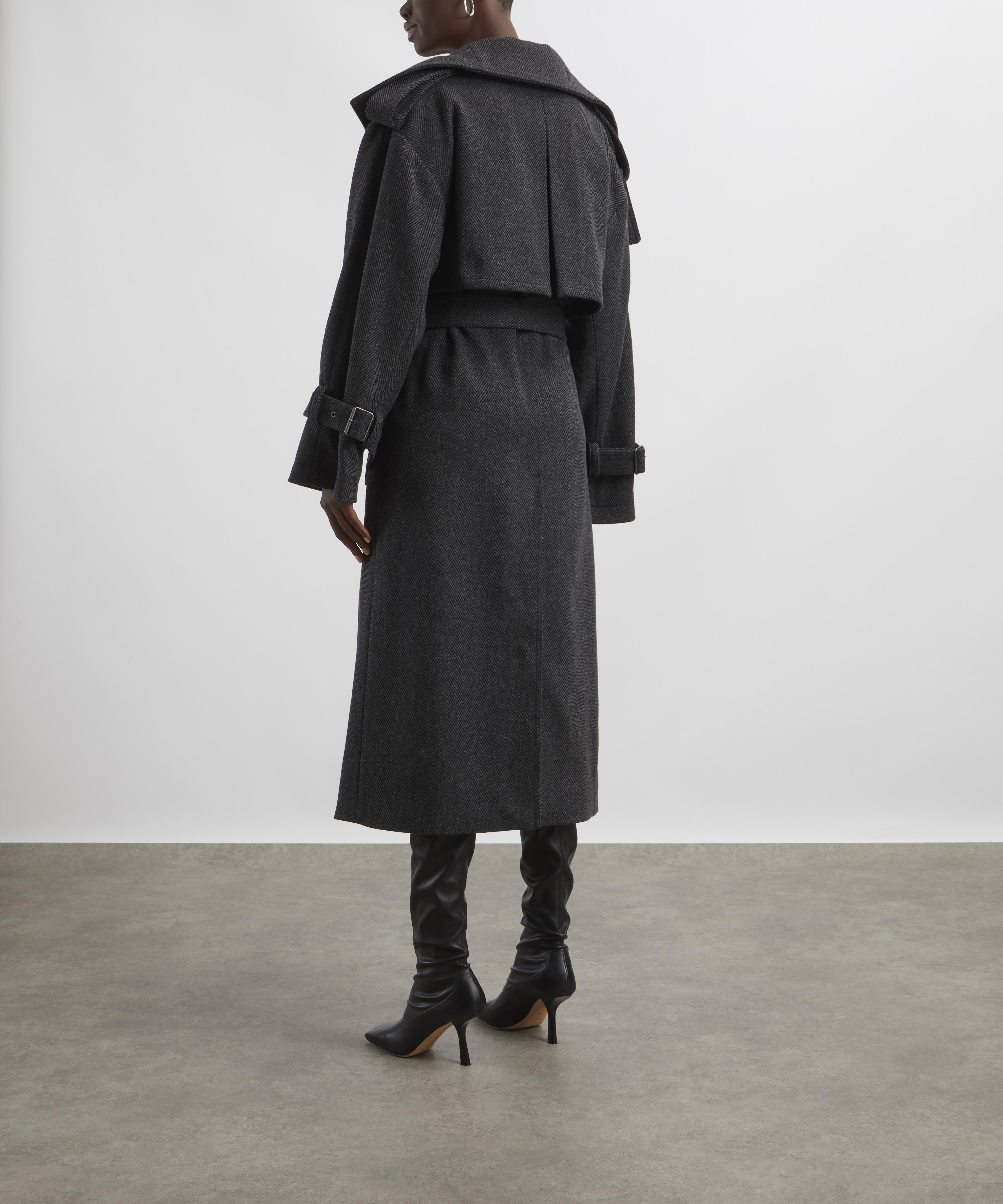 Acne Studios Belted Wool Blend Coat Liberty