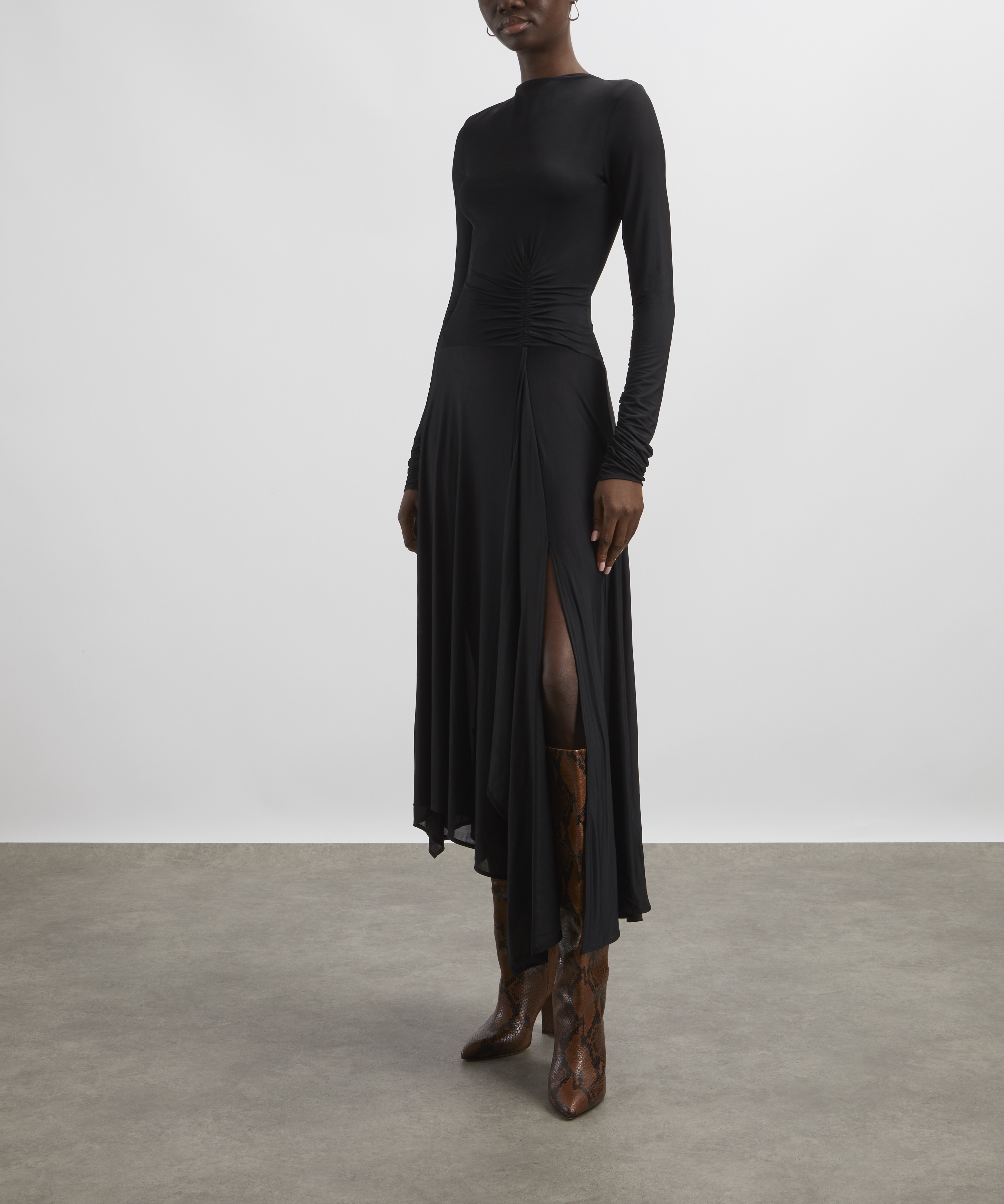 Acne Studios - Long Sleeve Gathered Dress image number 2