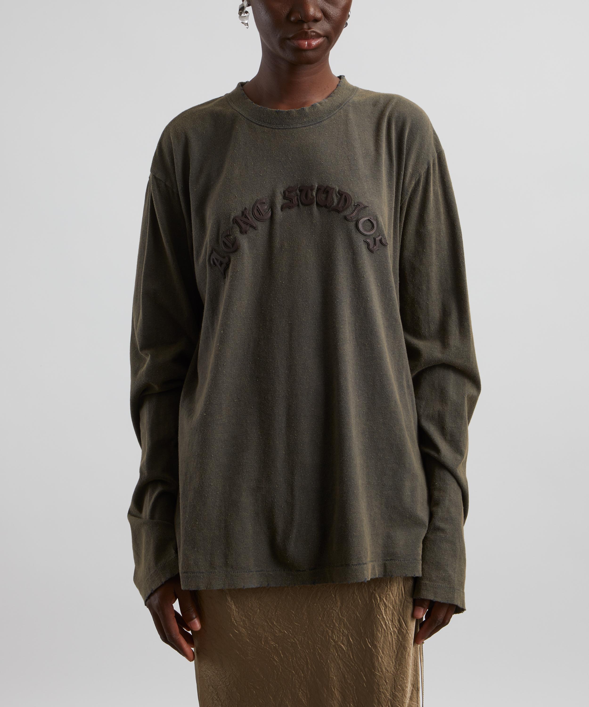 Acne Studios - Logo Long Sleeve T-Shirt image number 2