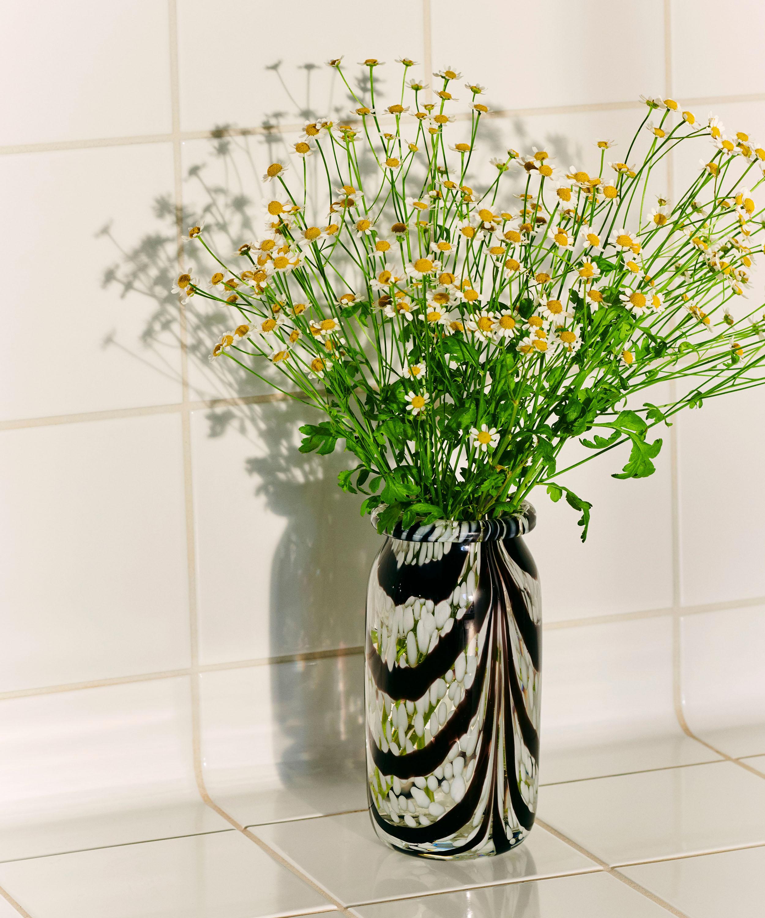 Hay - Coffee and White Splash Roll Neck Extra Small Vase image number 1