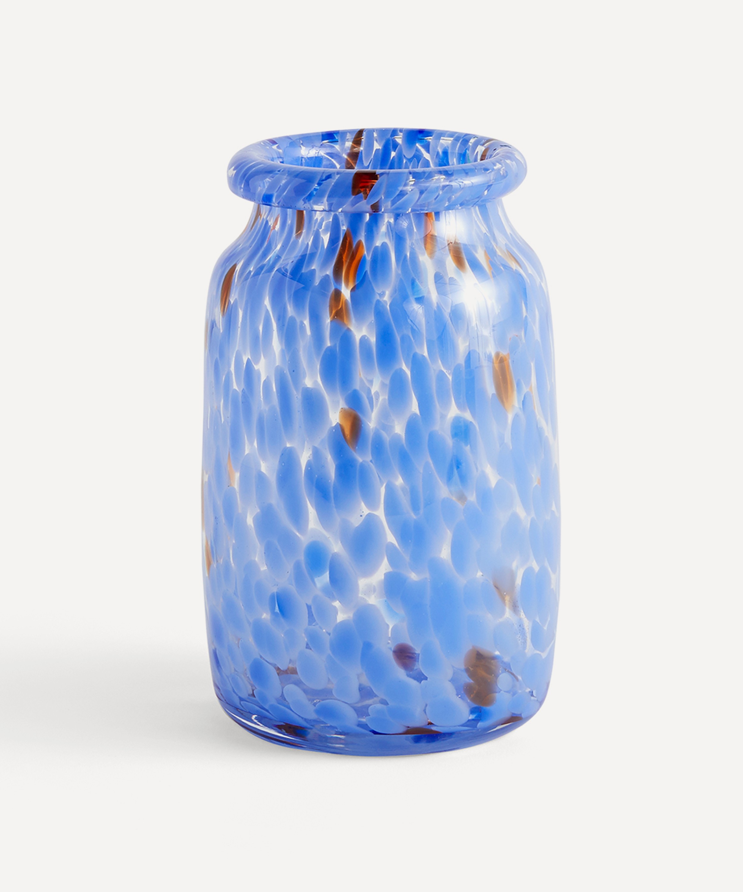 Hay - Blue Splash Roll Neck Medium Vase