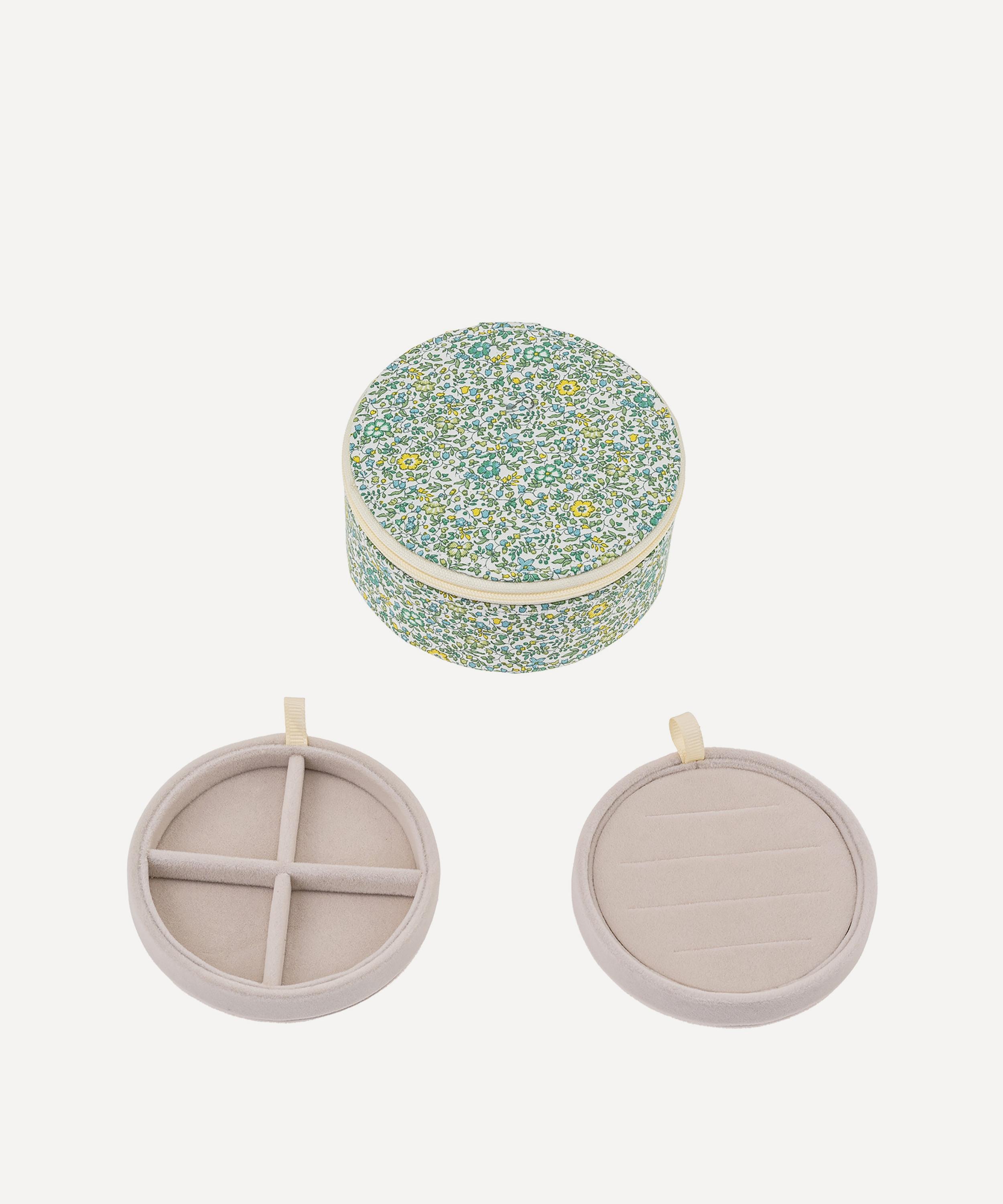 Bon Dep - Katie and Millie Tana Lawn™ Cotton Round Jewellery Box