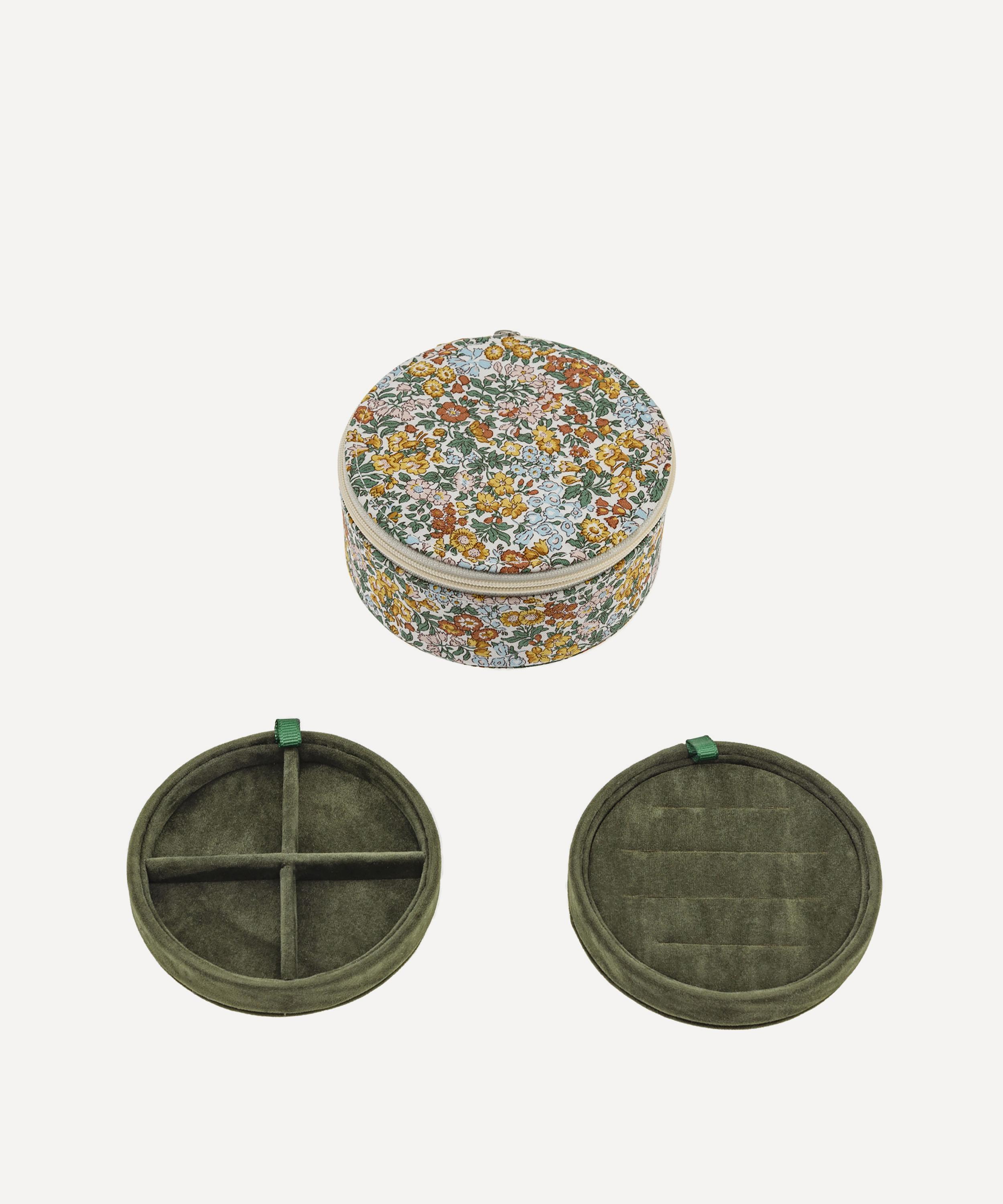 Bon Dep - Penstemon Road Tana Lawn™ Cotton Round Jewellery Box image number 0