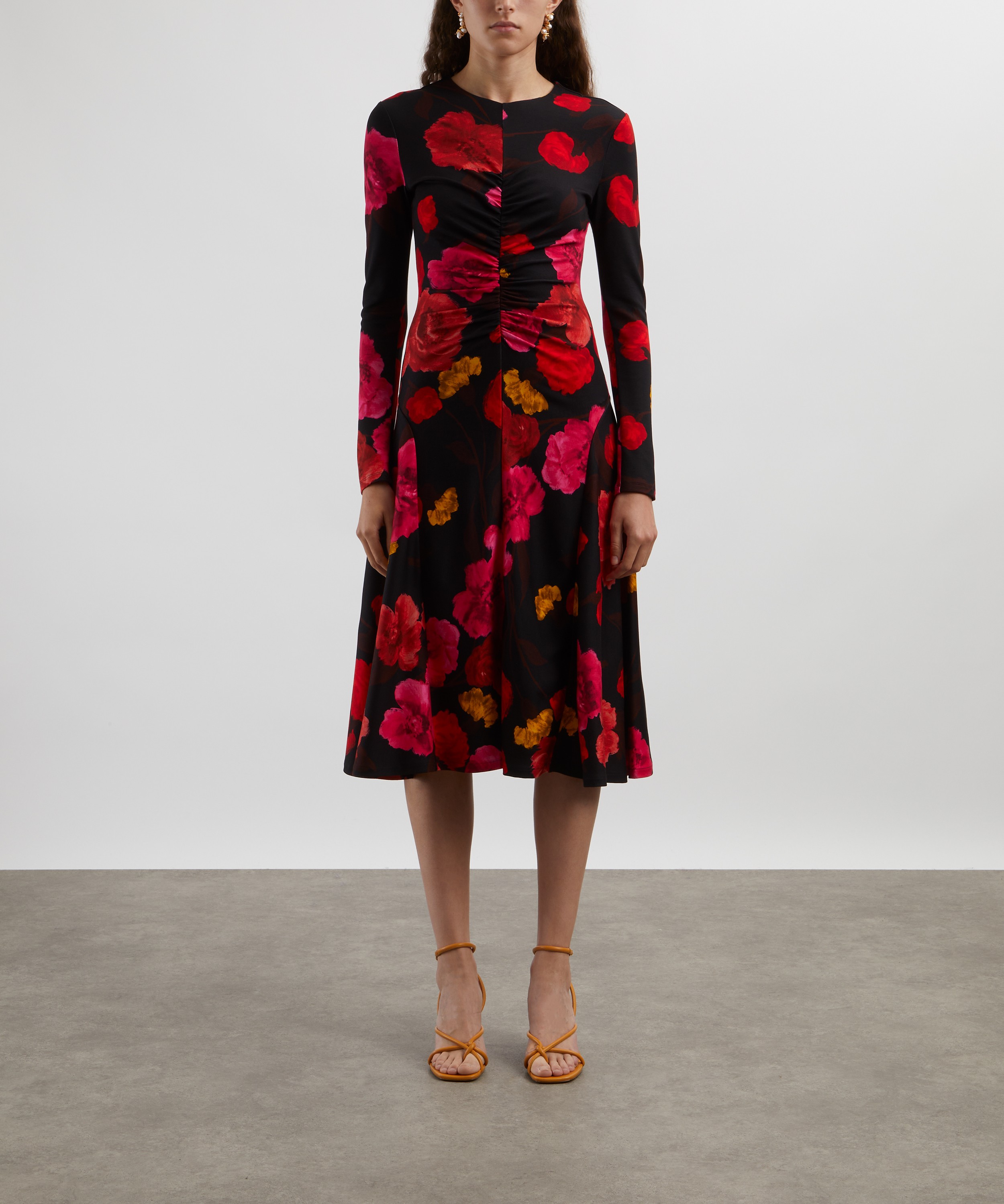 Erdem - Long Sleeve Midi Dress image number 2