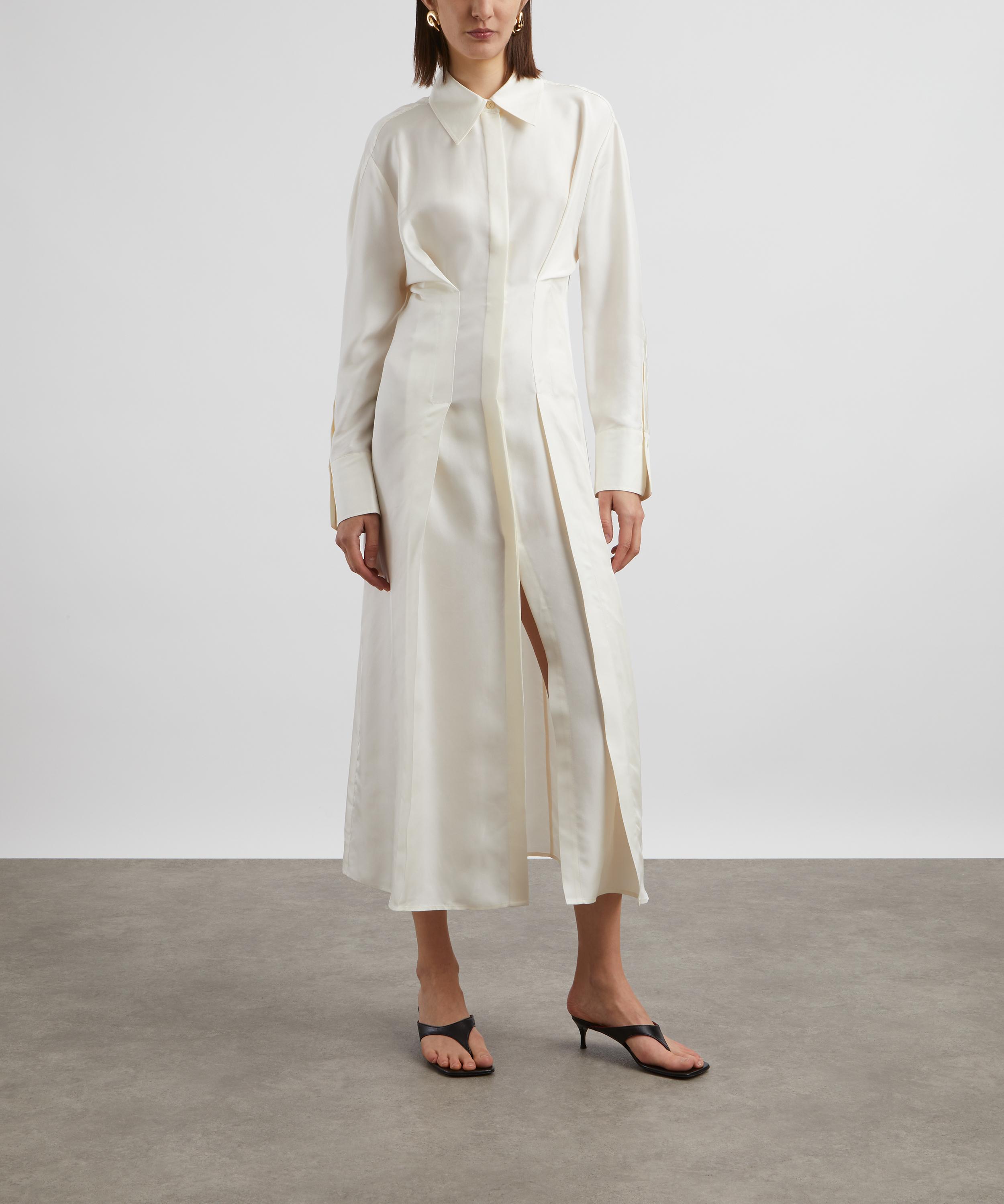 Róhe - Waisted Silk Shirt Dress image number 2