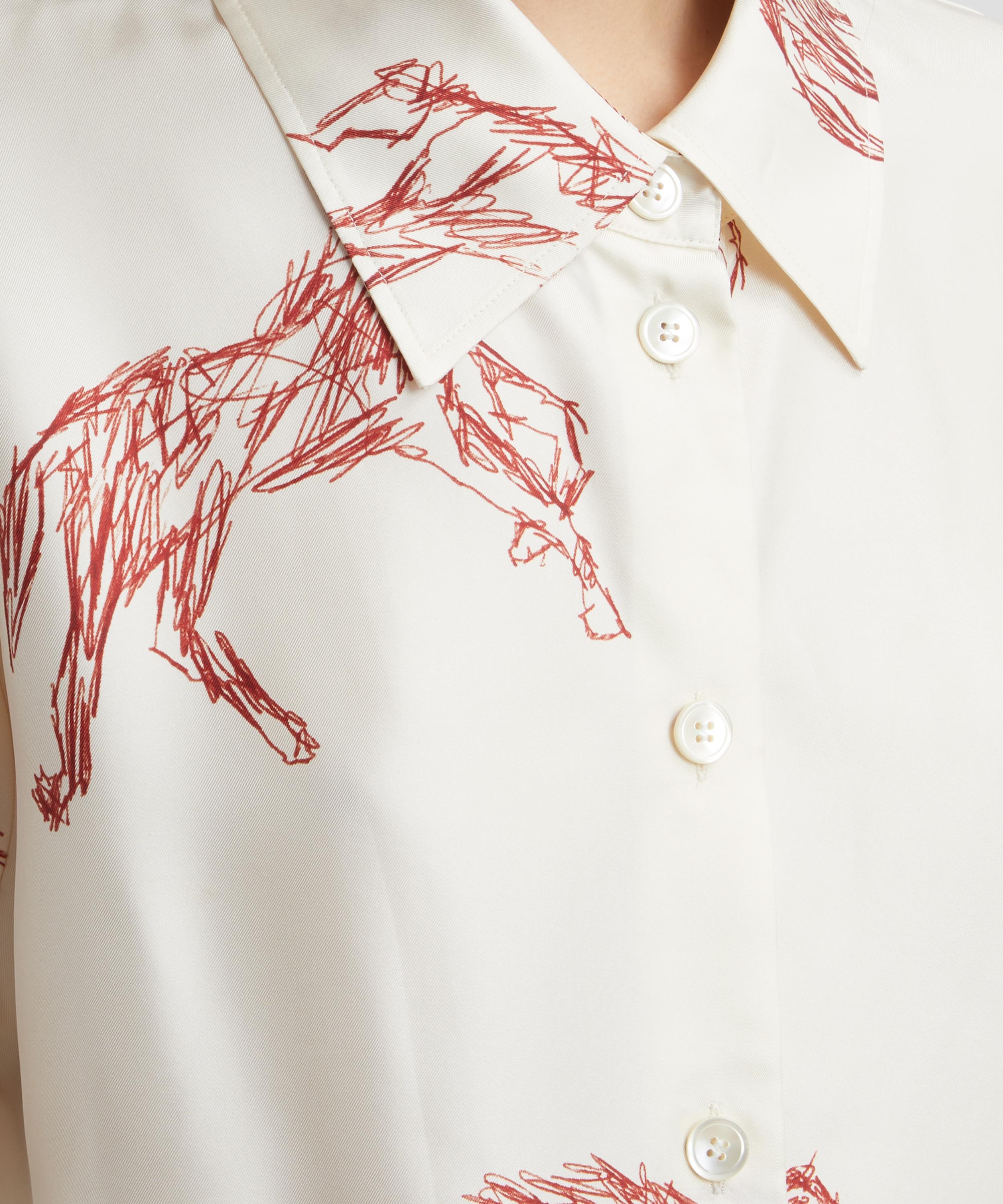 Róhe - Silk Ballpoint Horse Shirt image number 4