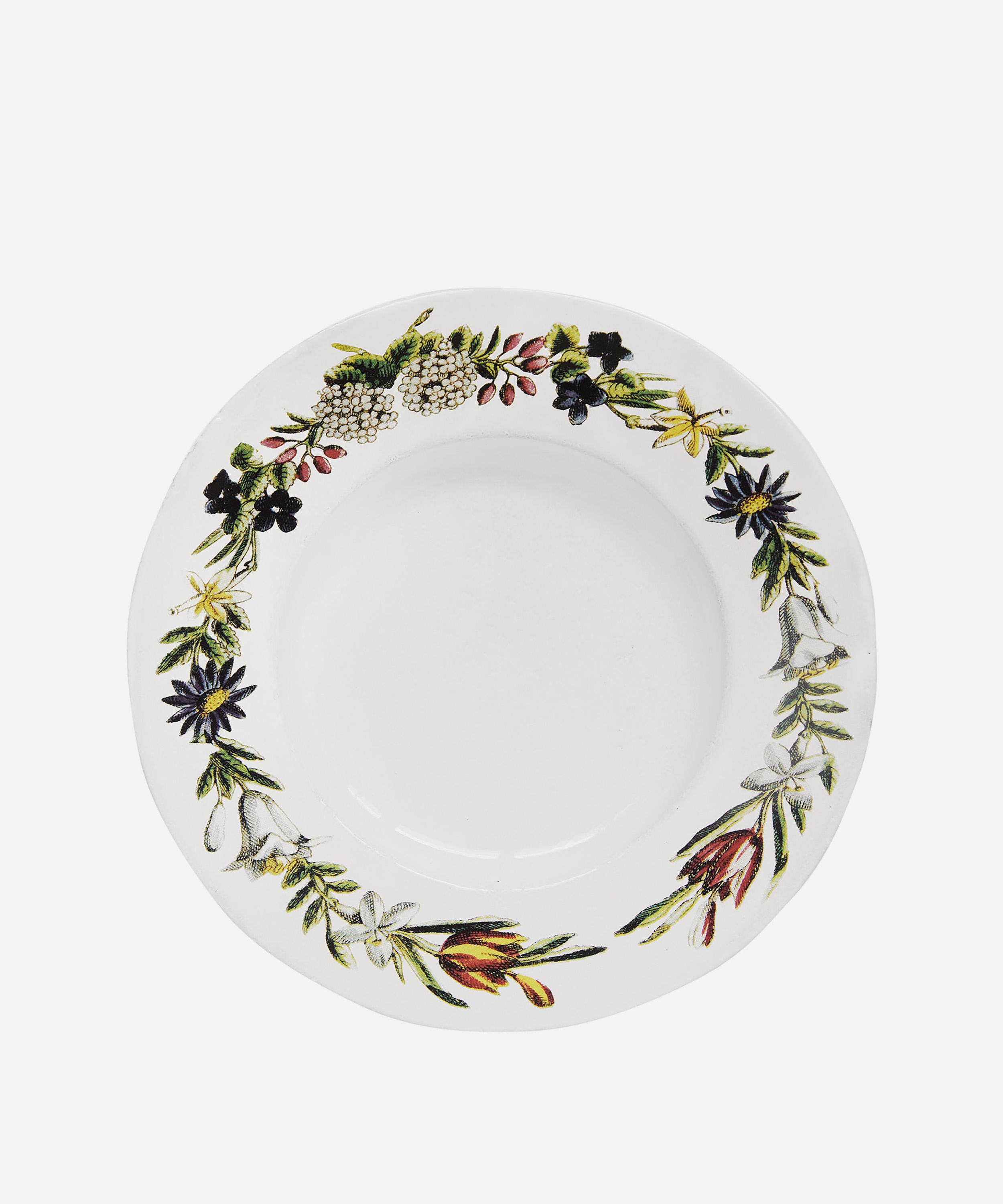 Astier de Villatte - Medium Flowers Garland Plate image number 0