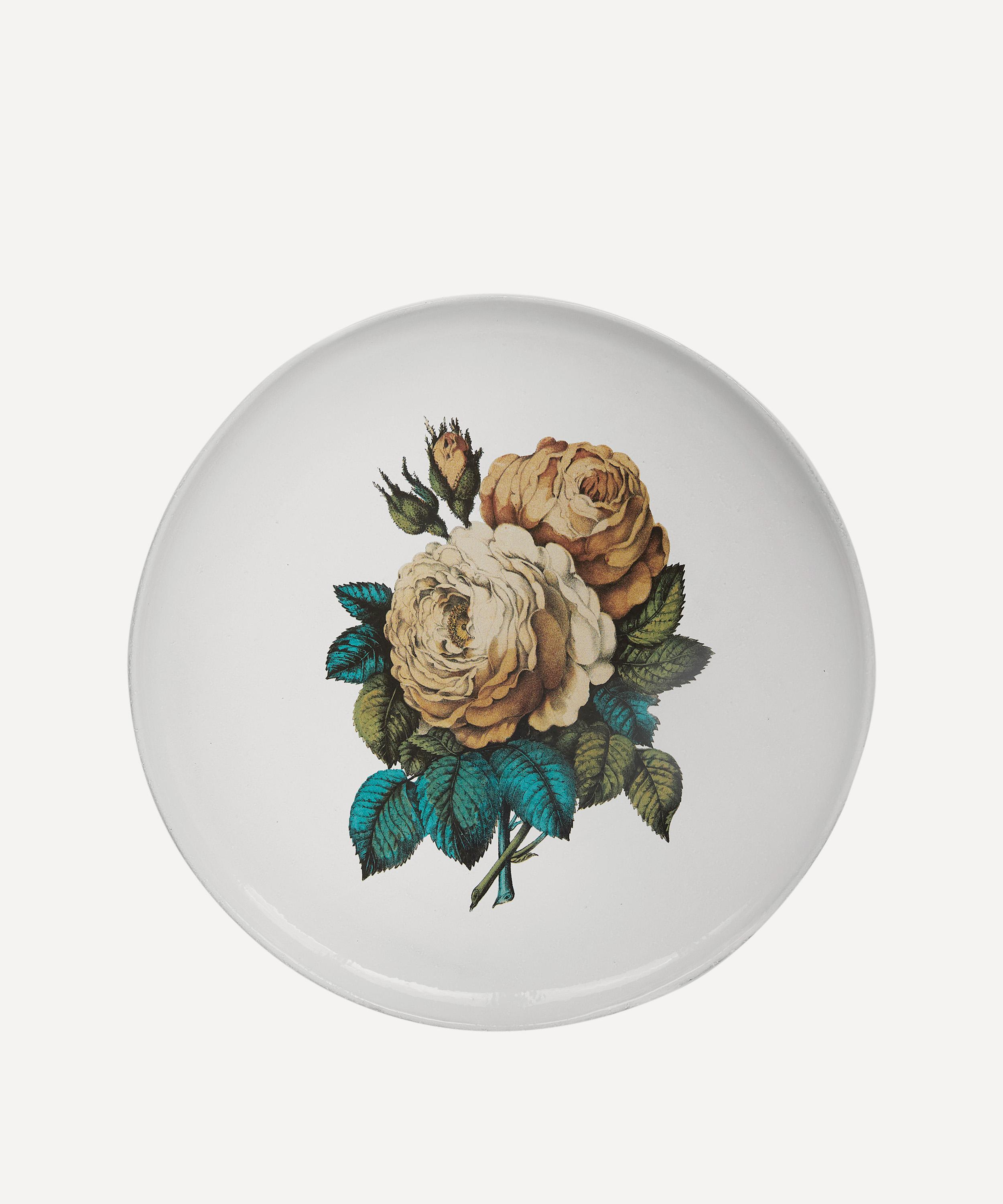 Astier de Villatte - Large Sepia Rose Dinner Plate image number 0