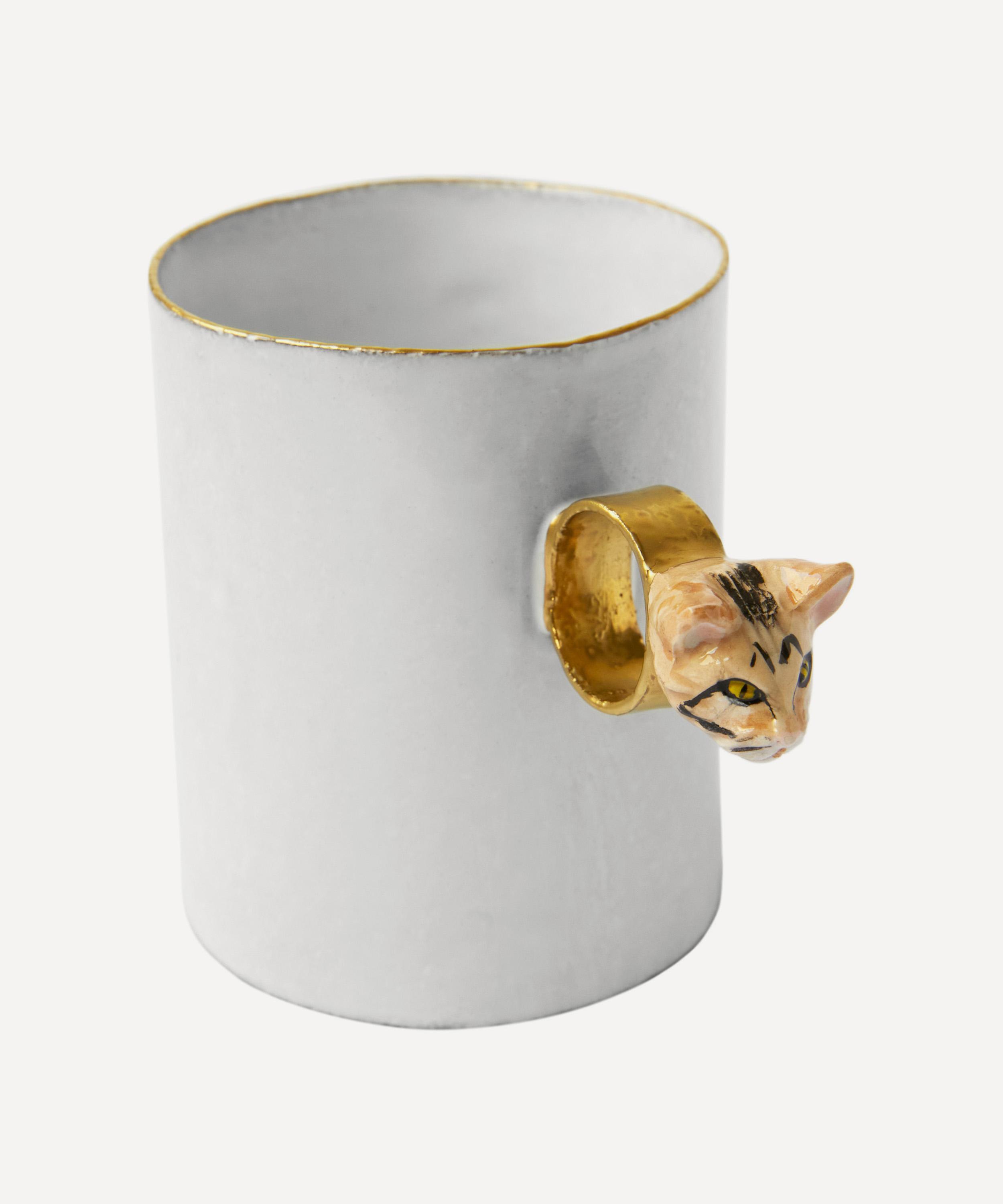 Astier de Villatte - Striped Cat Ring Cup image number 0