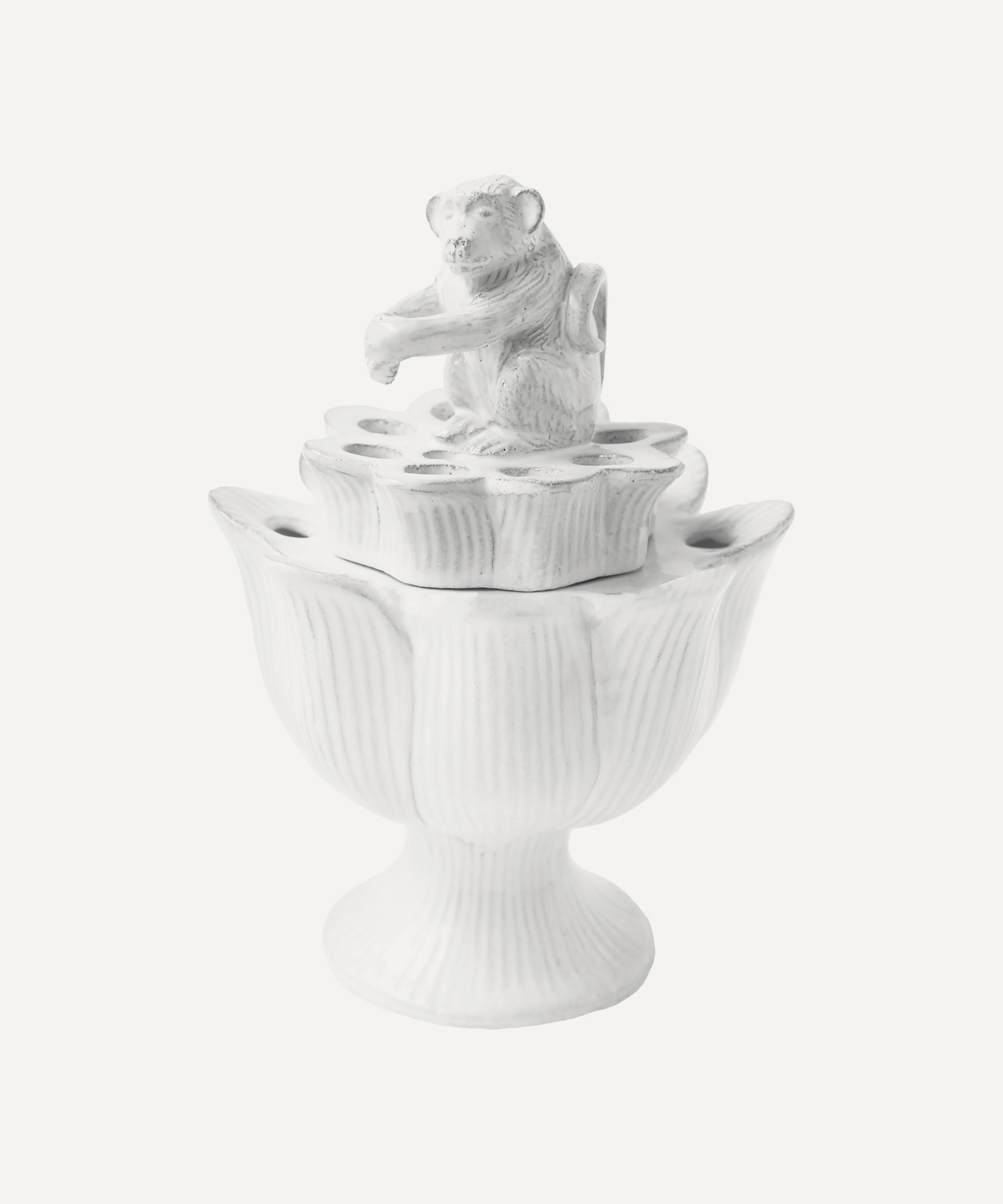 Astier de Villatte - Artichoke Monkey Flower Holder image number 0