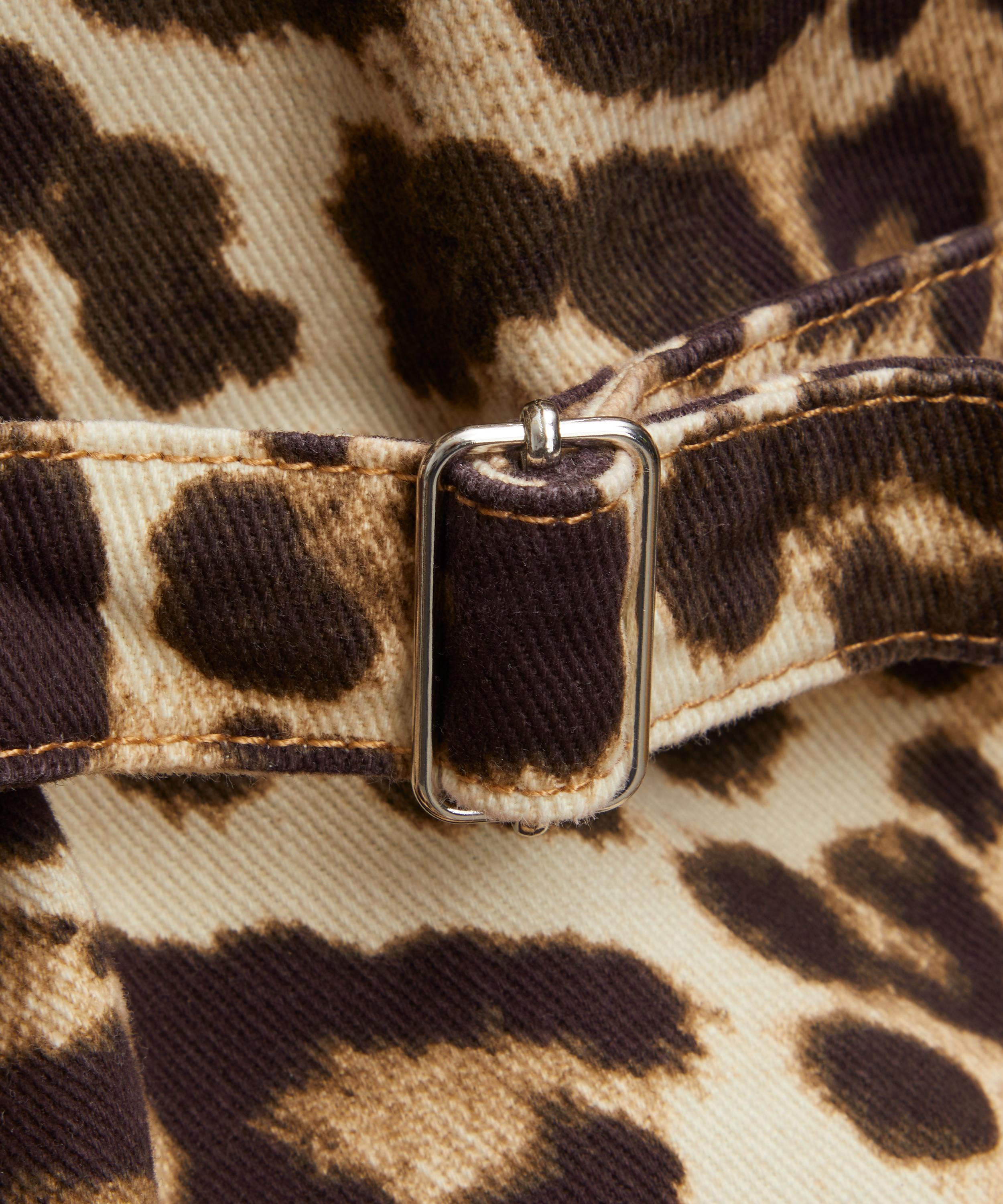 Aligne - Toni Leopard Print Denim Jacket image number 4