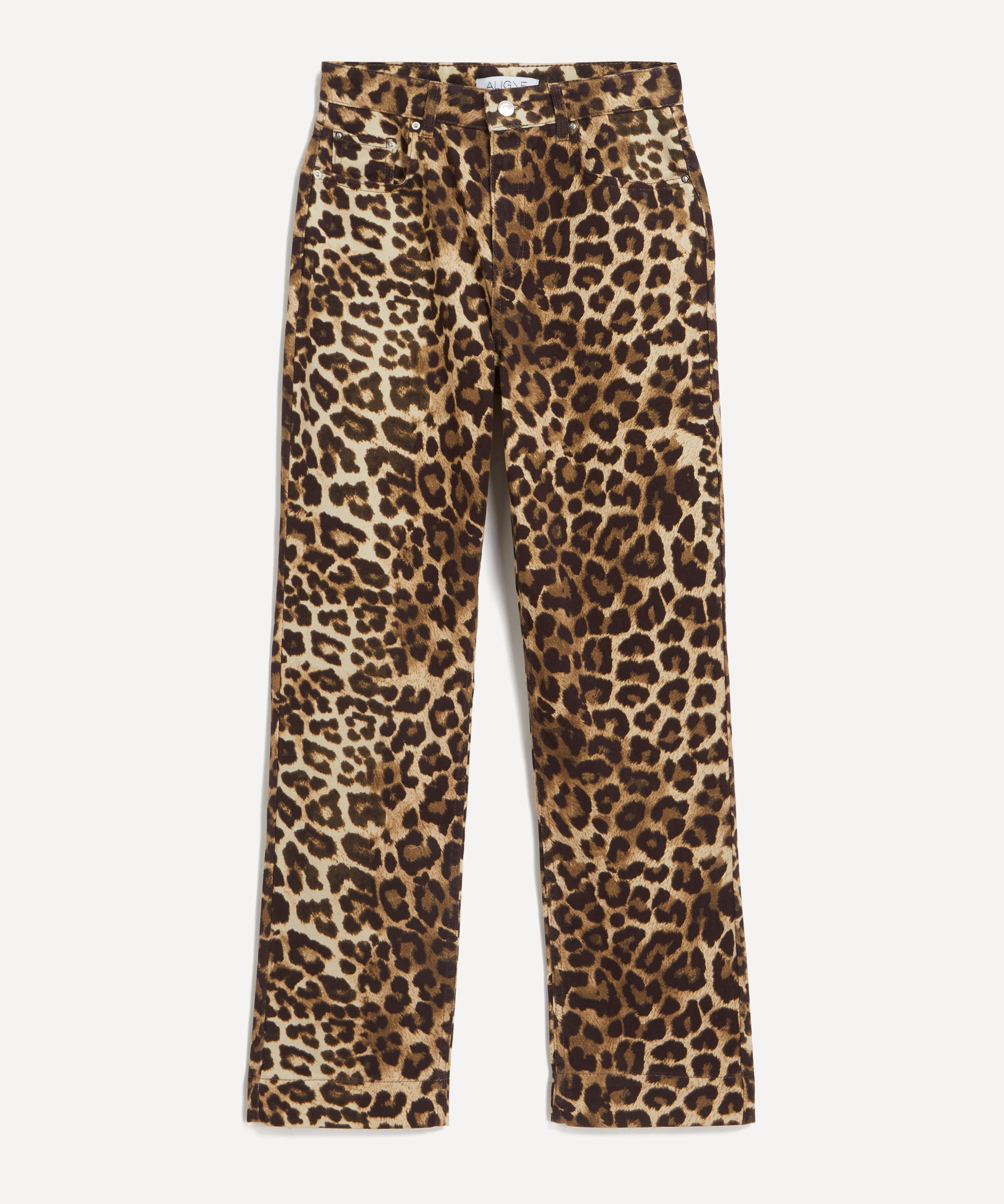 Aligne - Miso Leopard Print Straight Leg Jeans image number 0