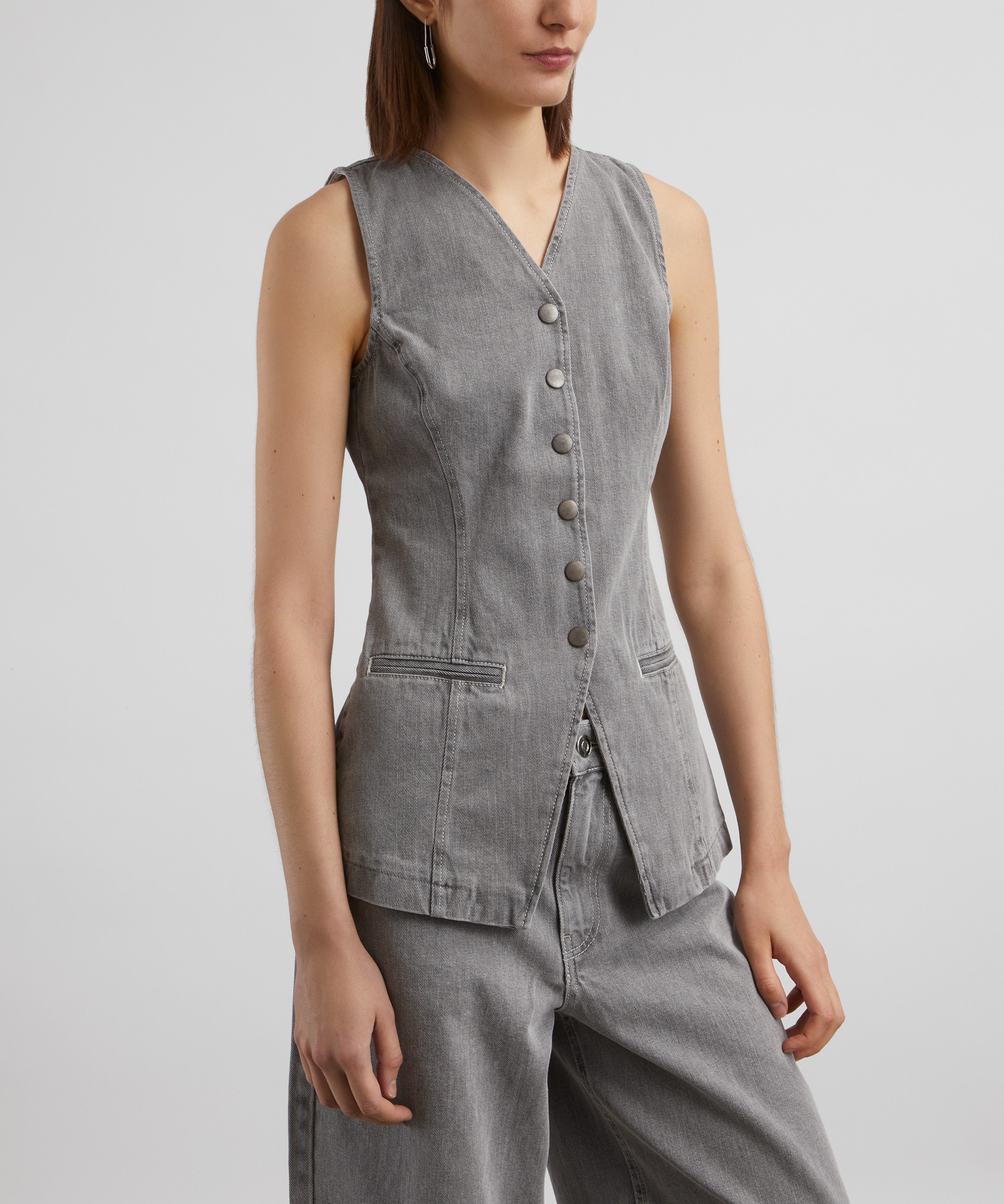 Aligne - Quinn Denim Waistcoat image number 2