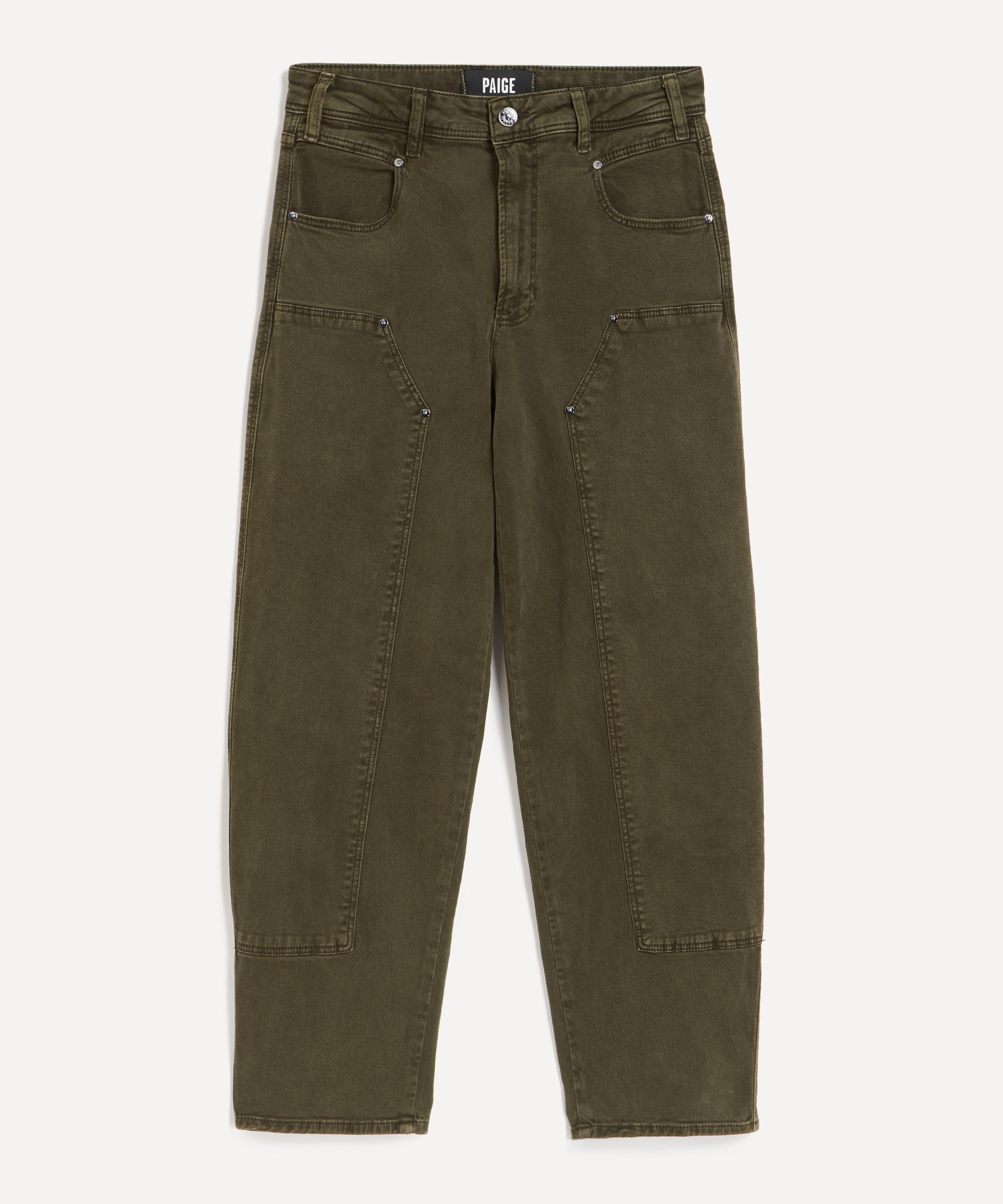 Paige - Alexis Barrel Leg Jeans in Vintage Bayou Green