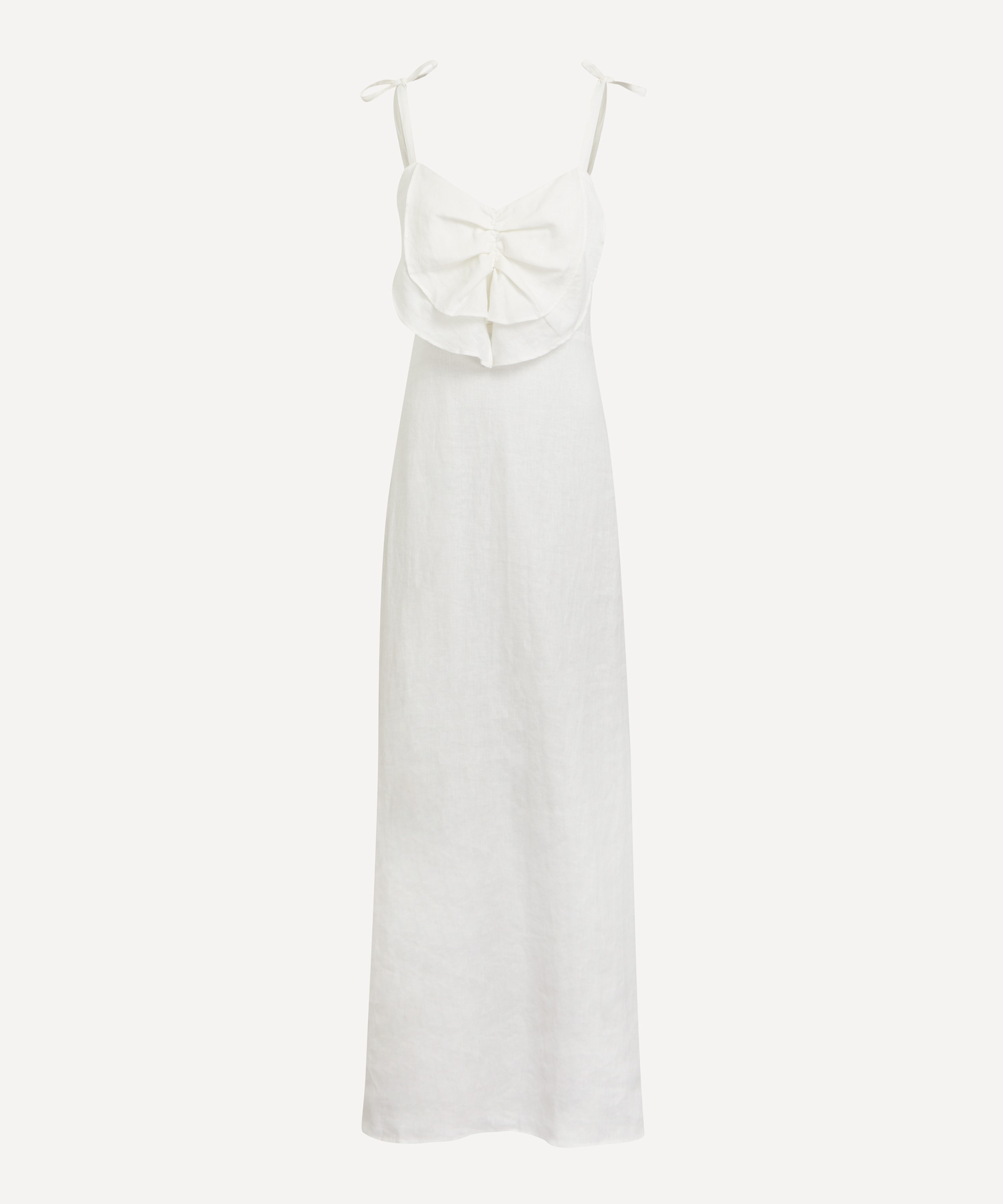 PAPER LONDON - Chantal Dress in Ivory Linen image number 0