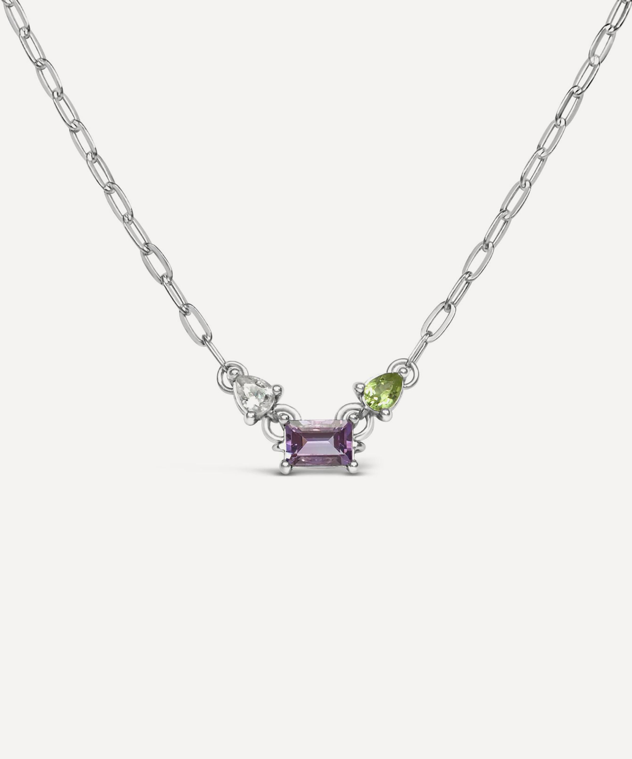 Dinny Hall - Sterling Silver Suffragette Trilogy Necklace image number 0