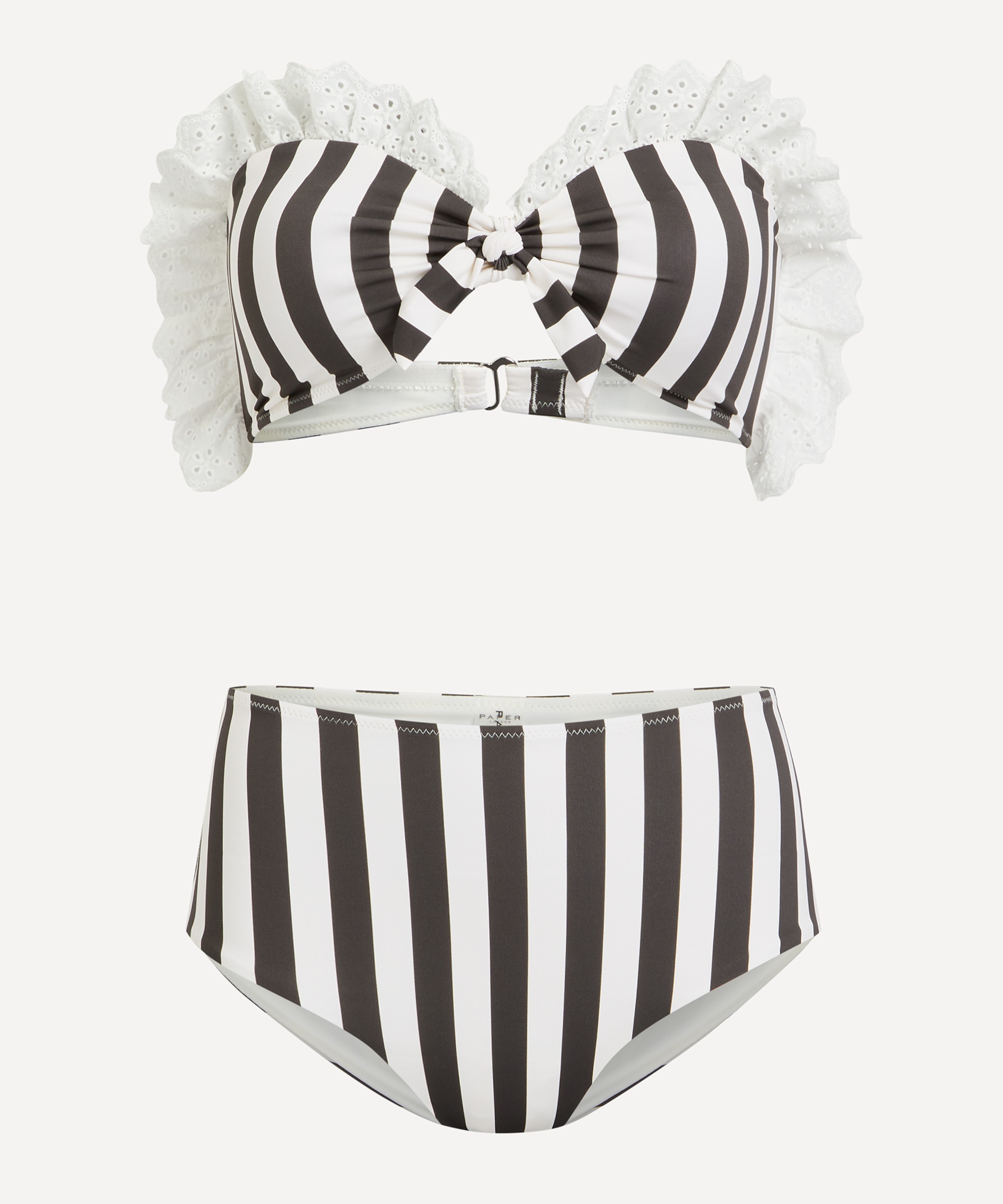 PAPER LONDON - Get In Line Ruffle Bandeau Bikini