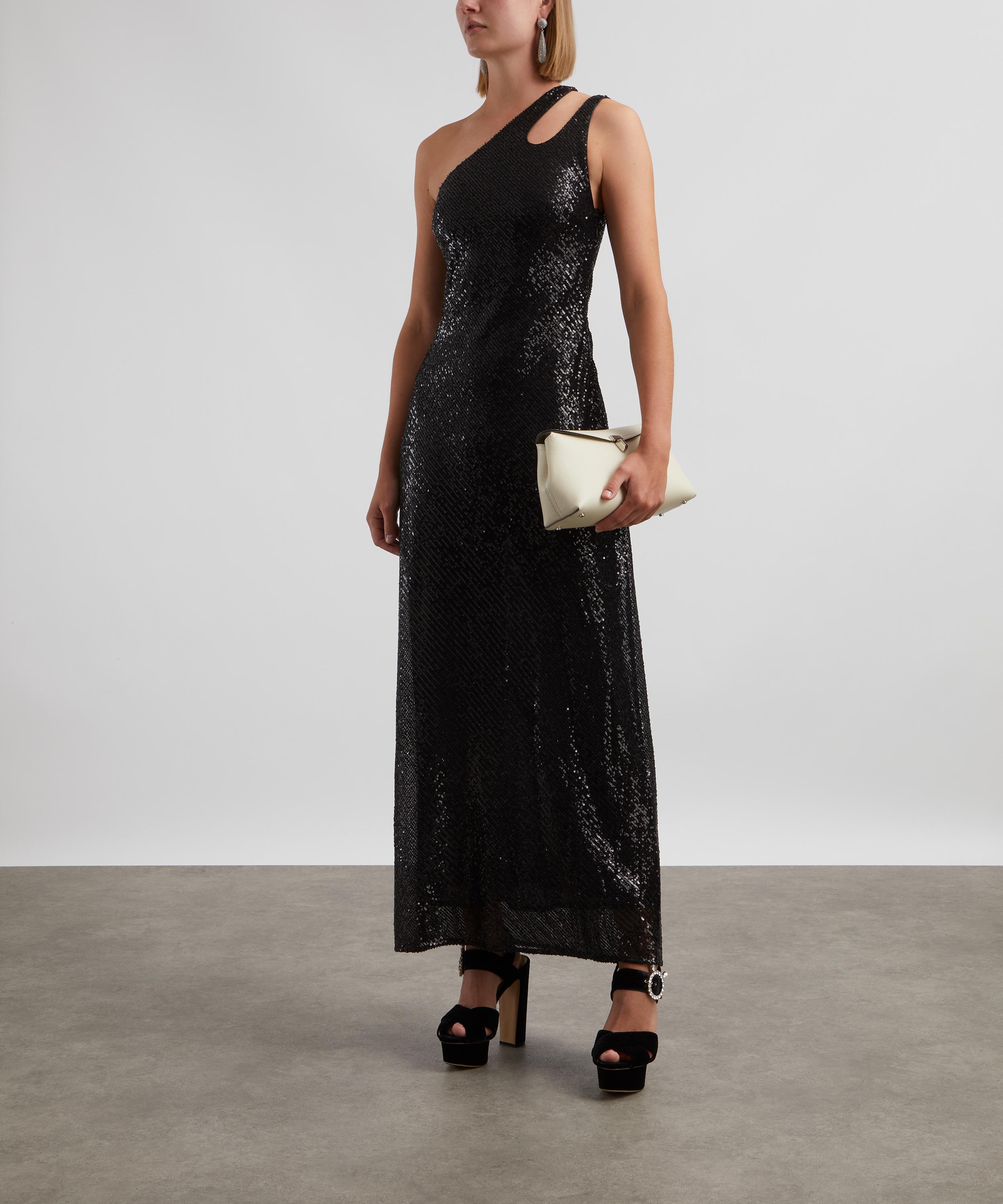 RIXO - Avena Asymmetric Sequin Maxi Dress image number 1