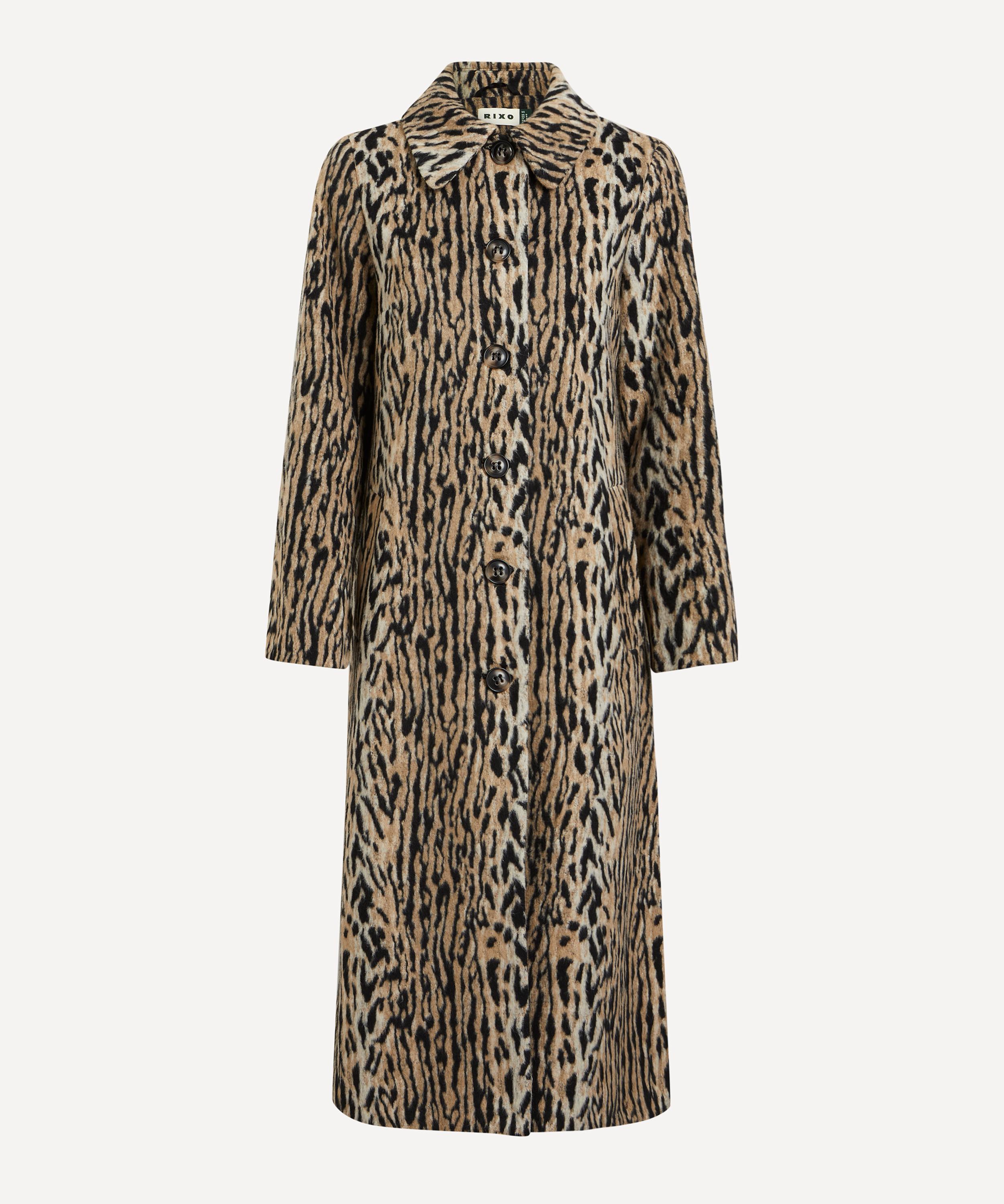 RIXO - Milly Leopard Coat image number 0