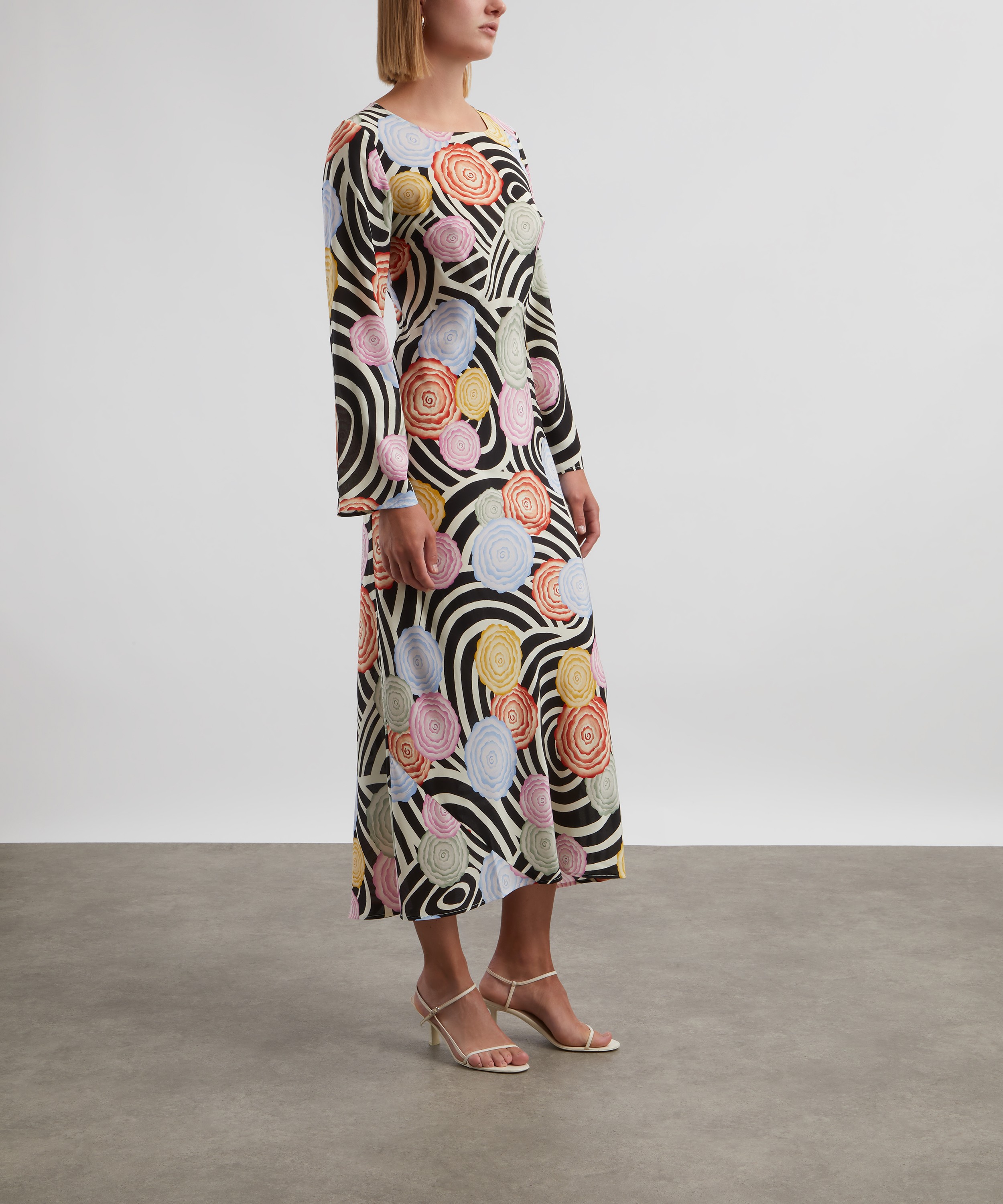 RIXO - Alondra Silk Crepe de Chine Dress image number 2