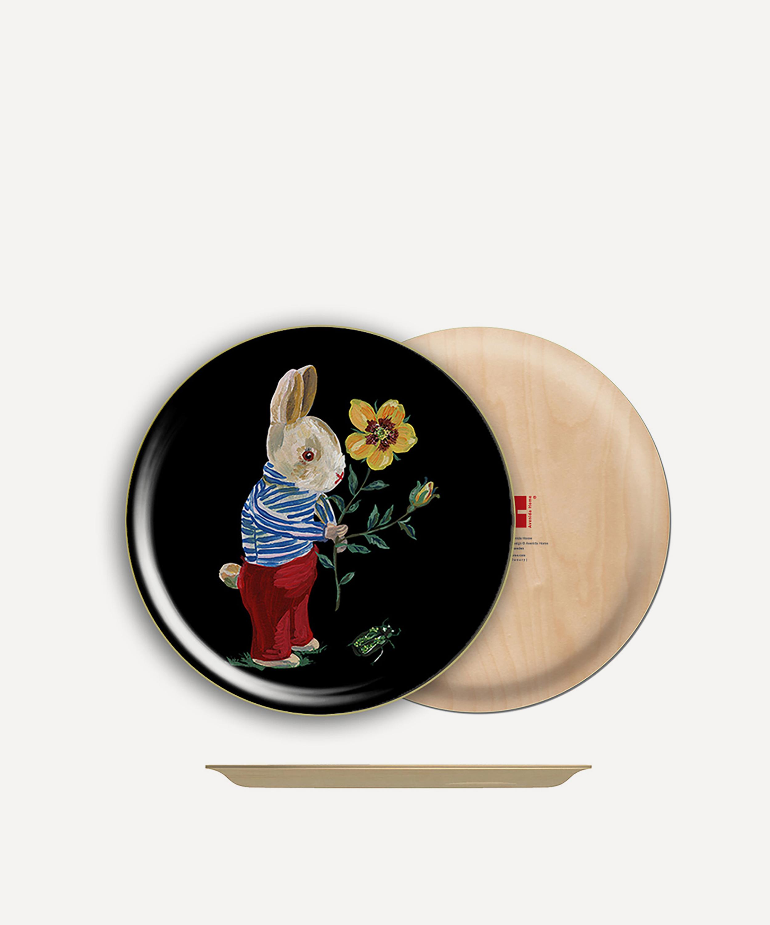 Avenida Home - Bunny Small Round Birch Tray image number 1