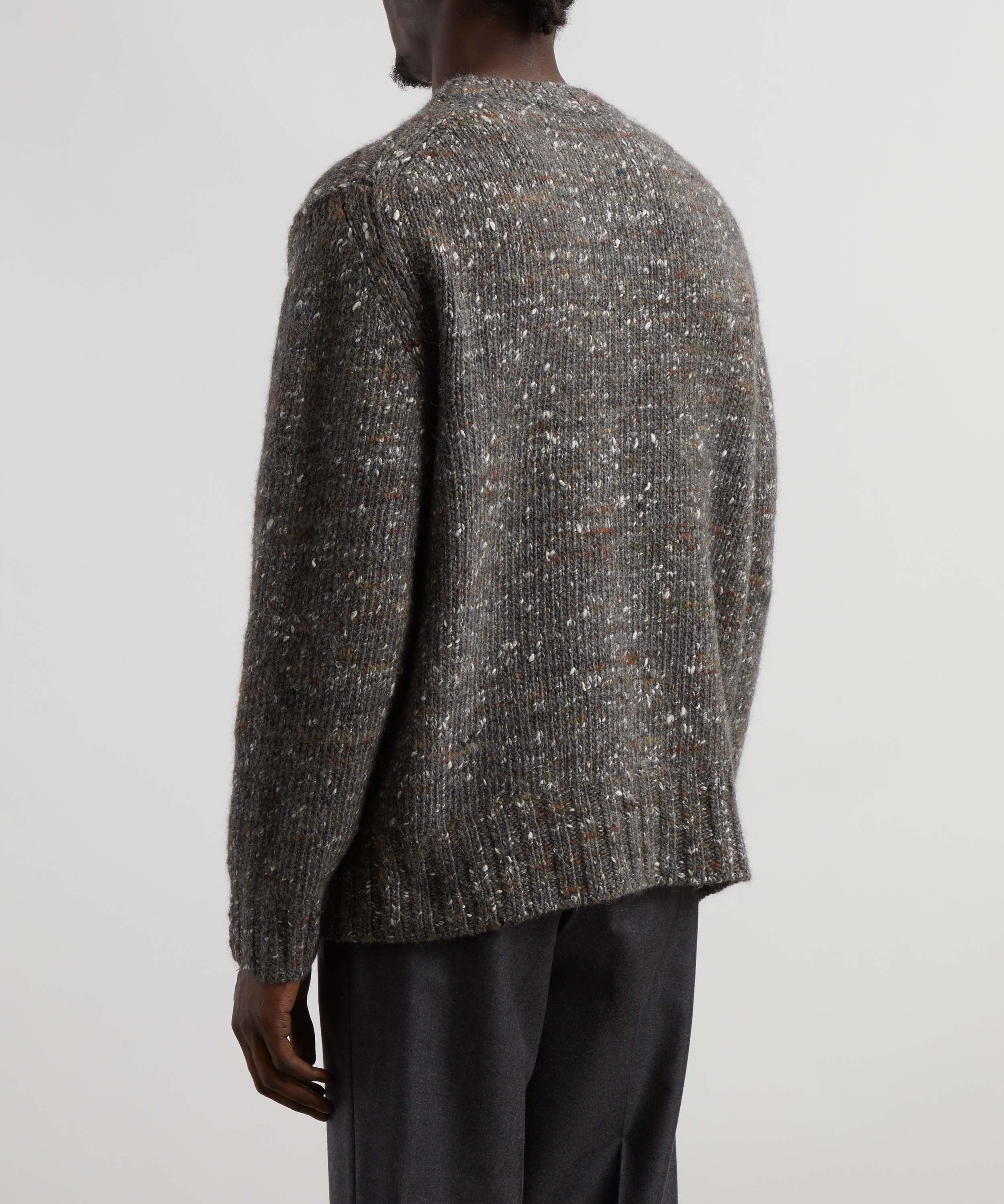 Róhe - Relaxed Mouline Knitted Crew Neck Jumper image number 3