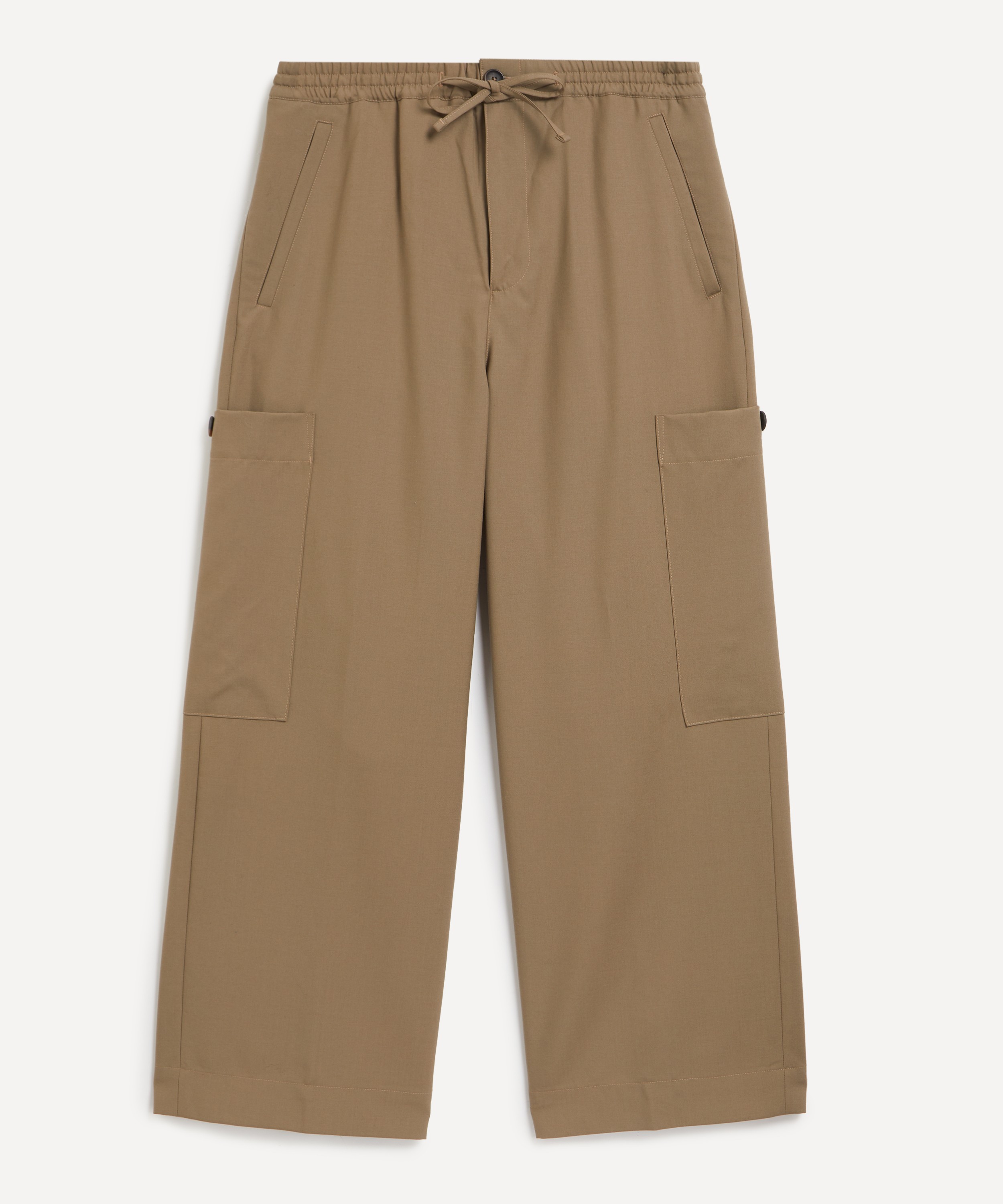 Róhe - Wide Leg Drawcord Cargo Trousers image number 0