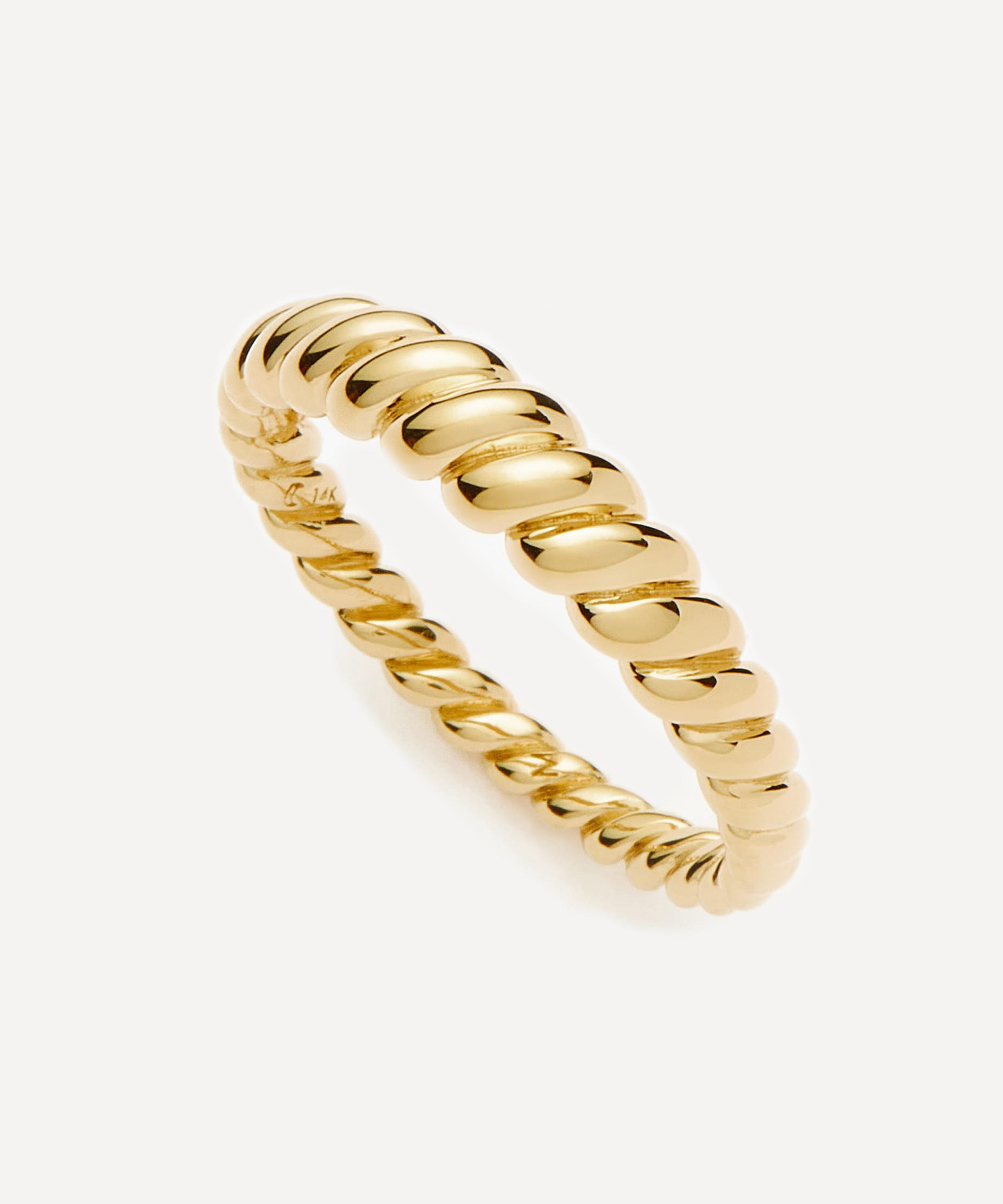 Missoma - 14ct Gold Fine Twisted Classic Ring image number 0