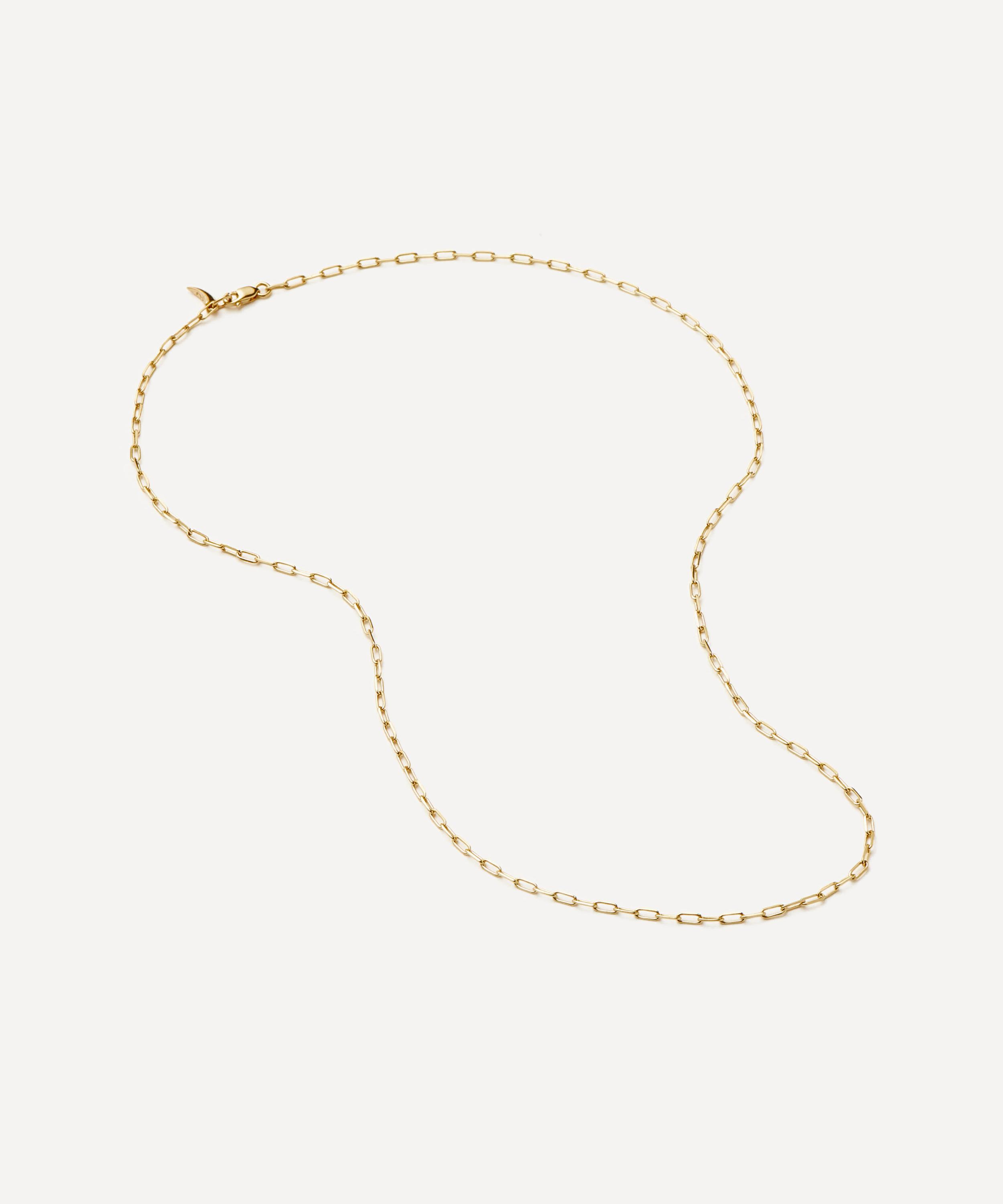 Missoma - 14ct Gold Fine Classic Paperclip Chain Necklace image number 1
