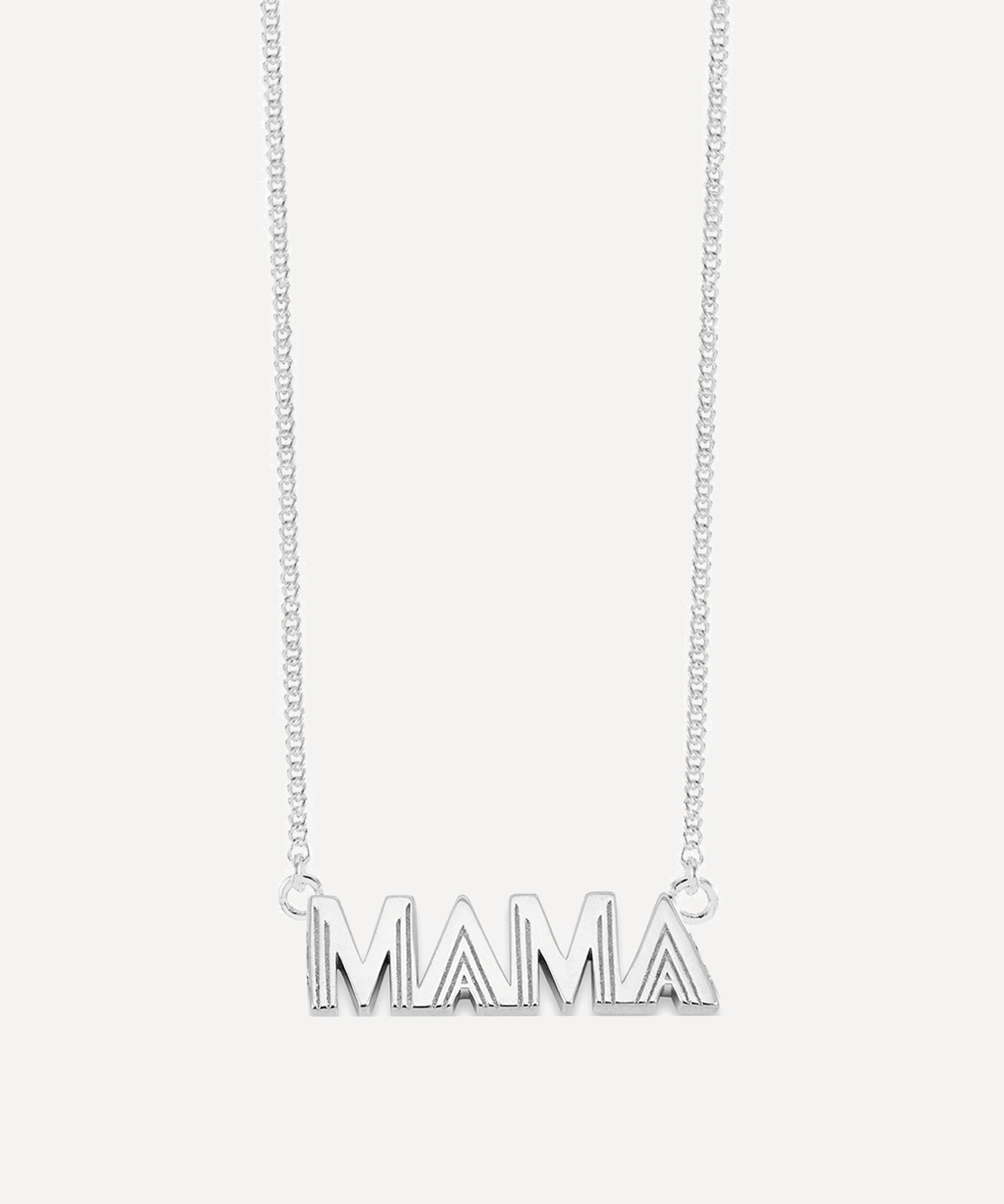 Rachel Jackson - Sterling Silver Art Deco Mama Pendant Necklace image number 0