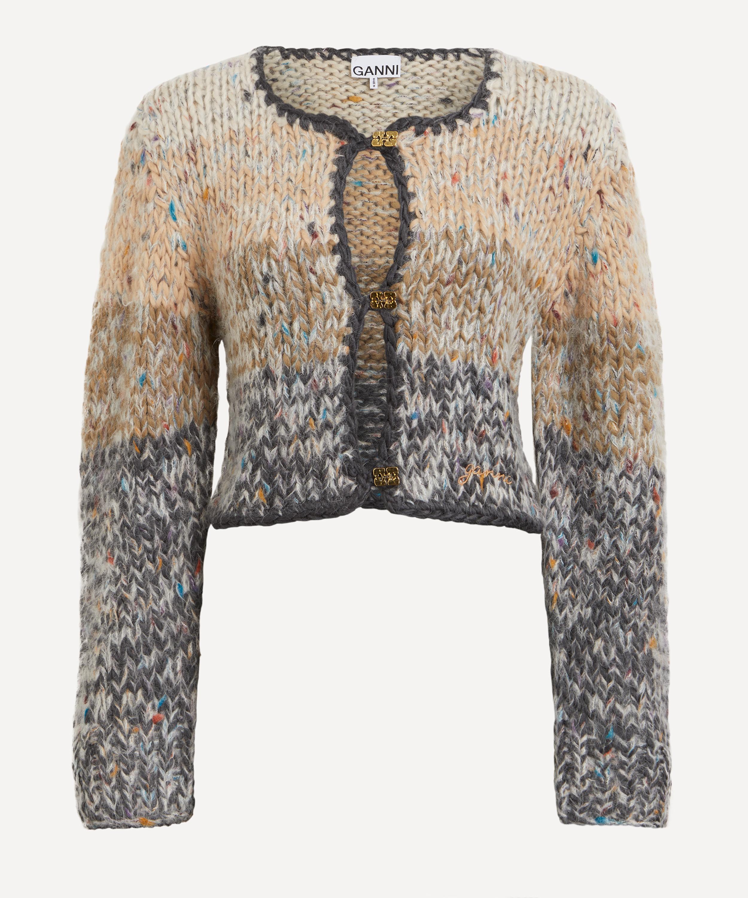 Ganni - Hand-Knit Crop Cardigan